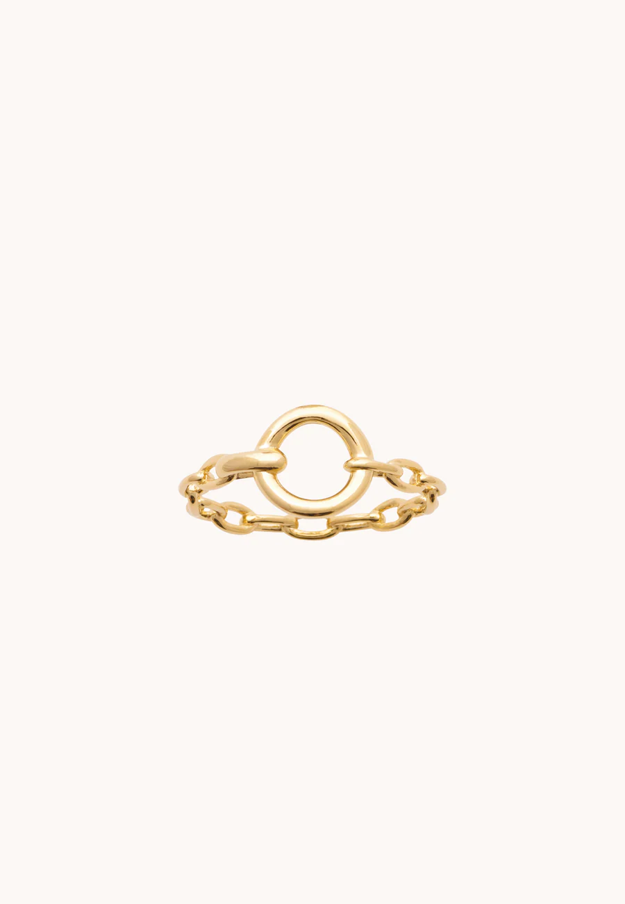 Bague Alaia laiton doré 3 microns 18 carats