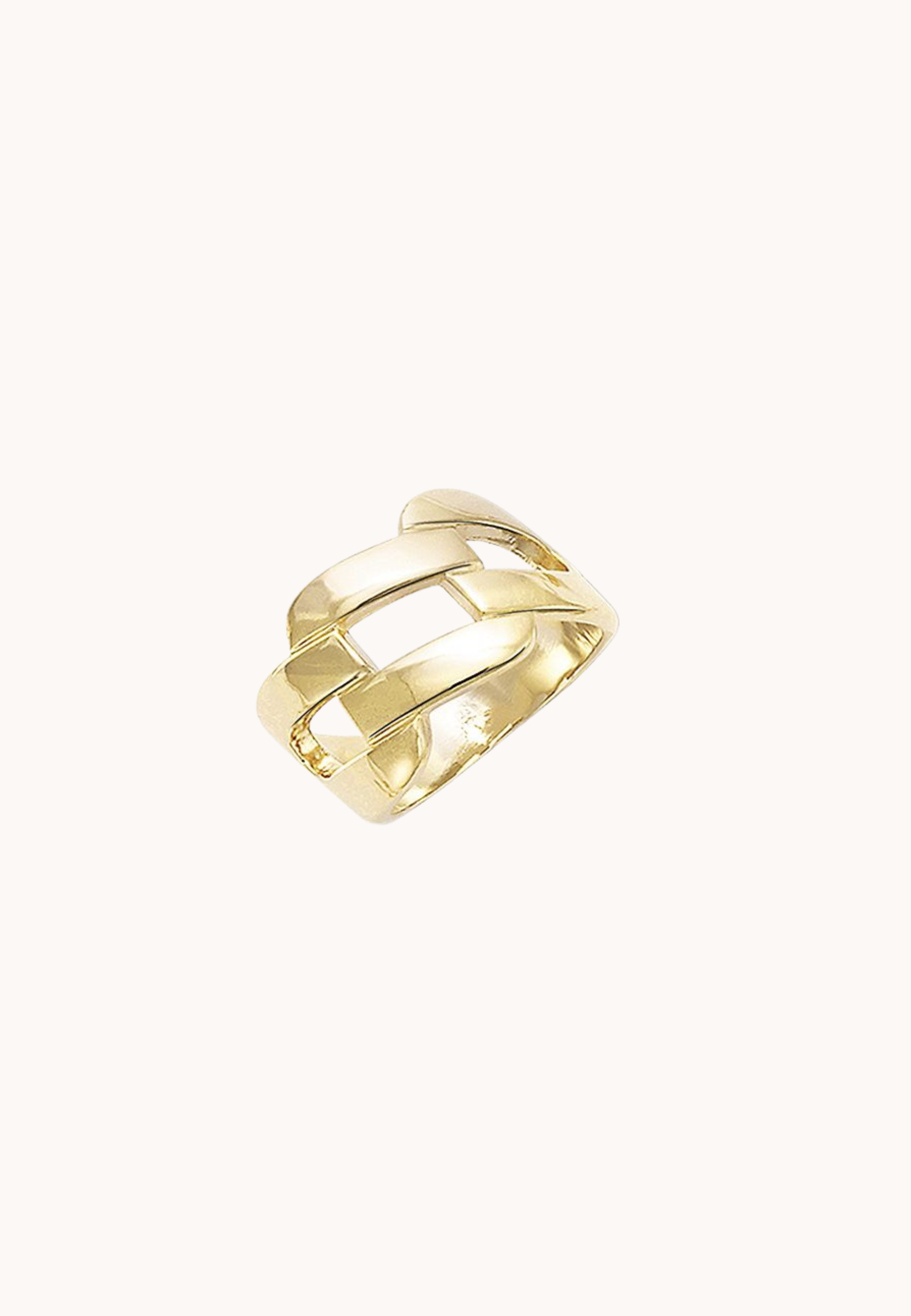 Bague Ambre laiton doré 3 microns 18 carats