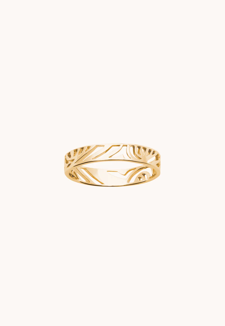 Bague Chloé laiton doré 3 microns 18 carats