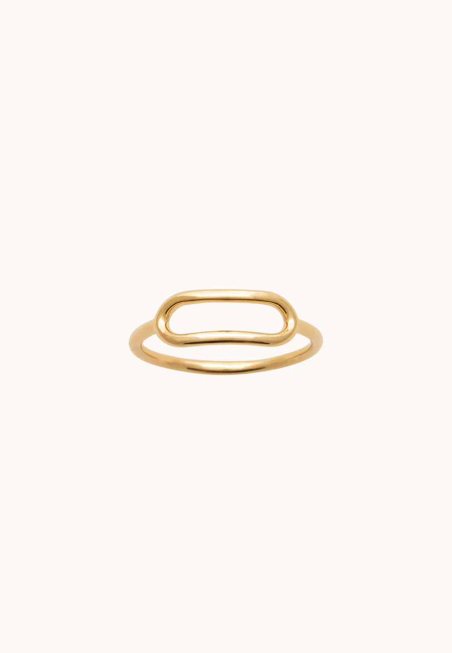 Bague Inès laiton doré 3 microns 18 carats