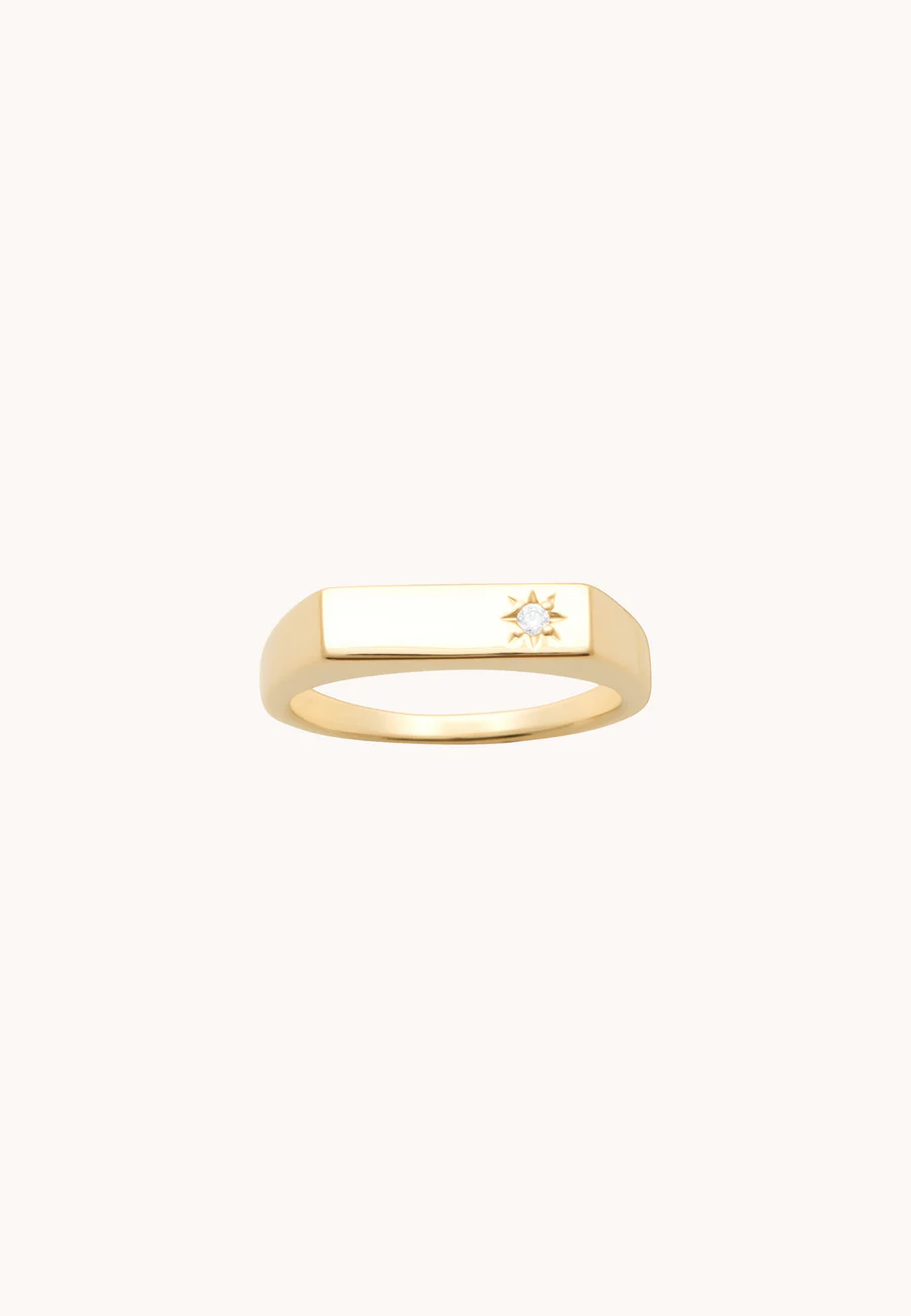 Bague Léna laiton doré 3 microns 18 carats