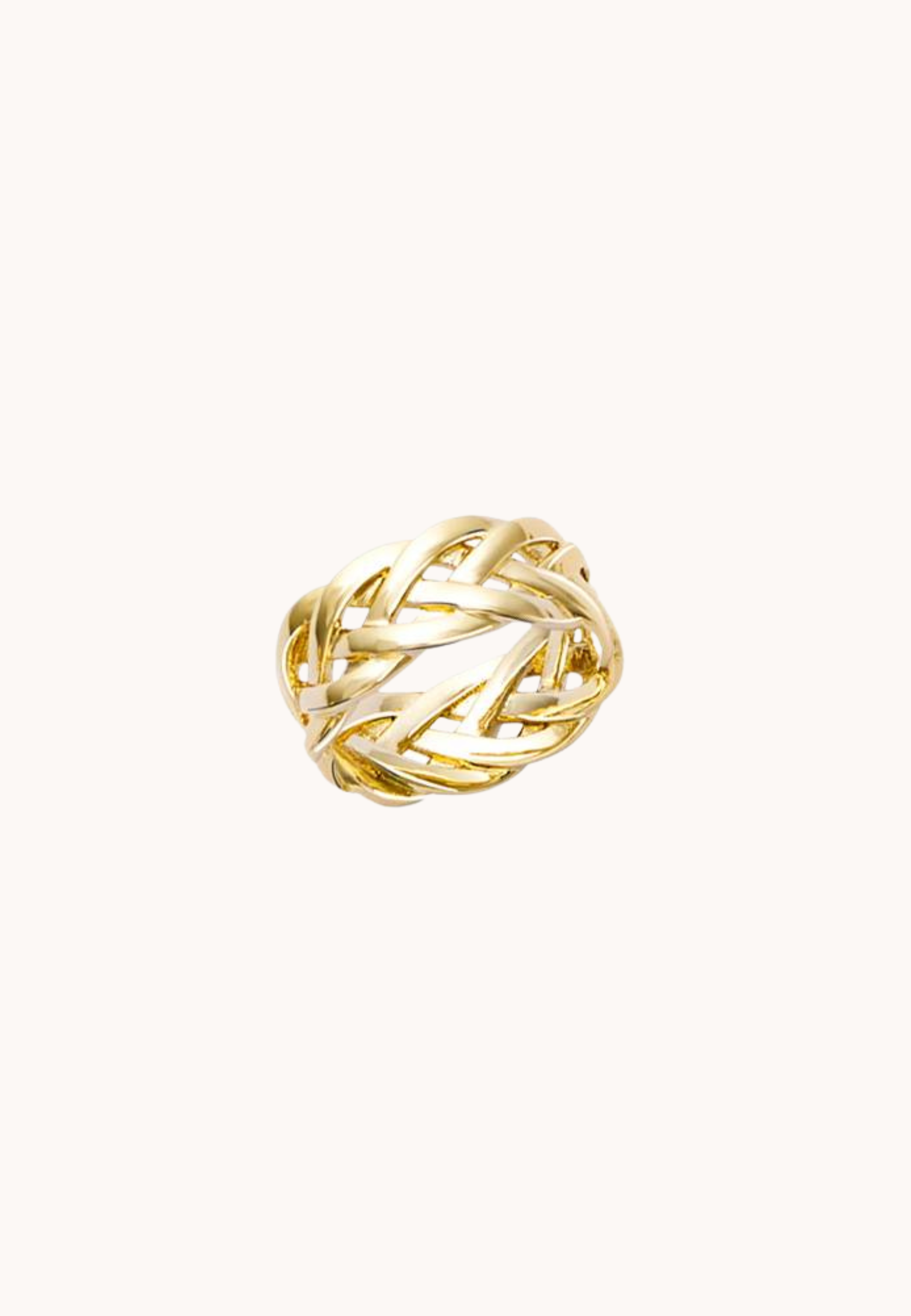 Bague Marine laiton doré 3 microns 18 carats