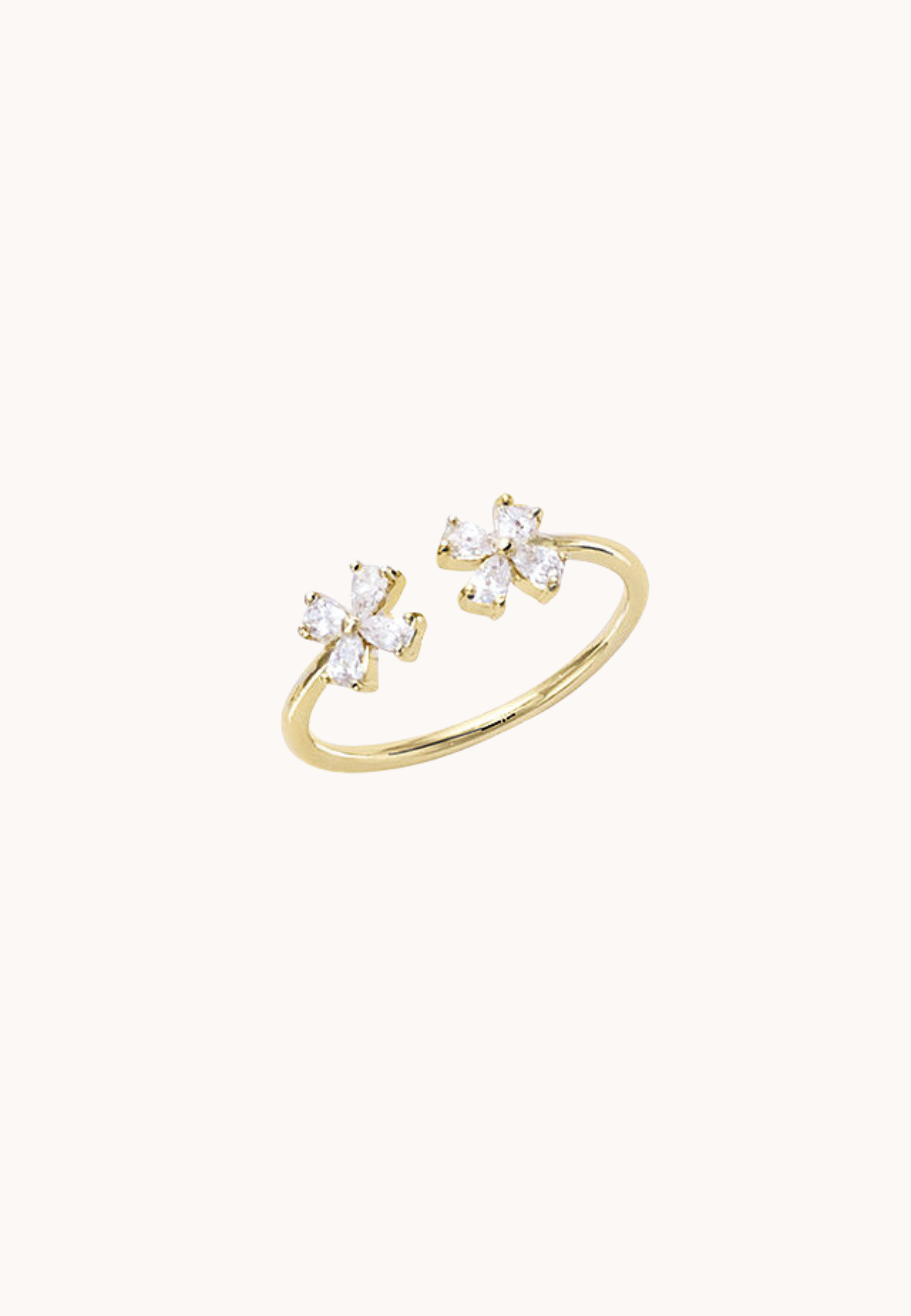 Bague Séverine laiton doré 3 microns 18 carats