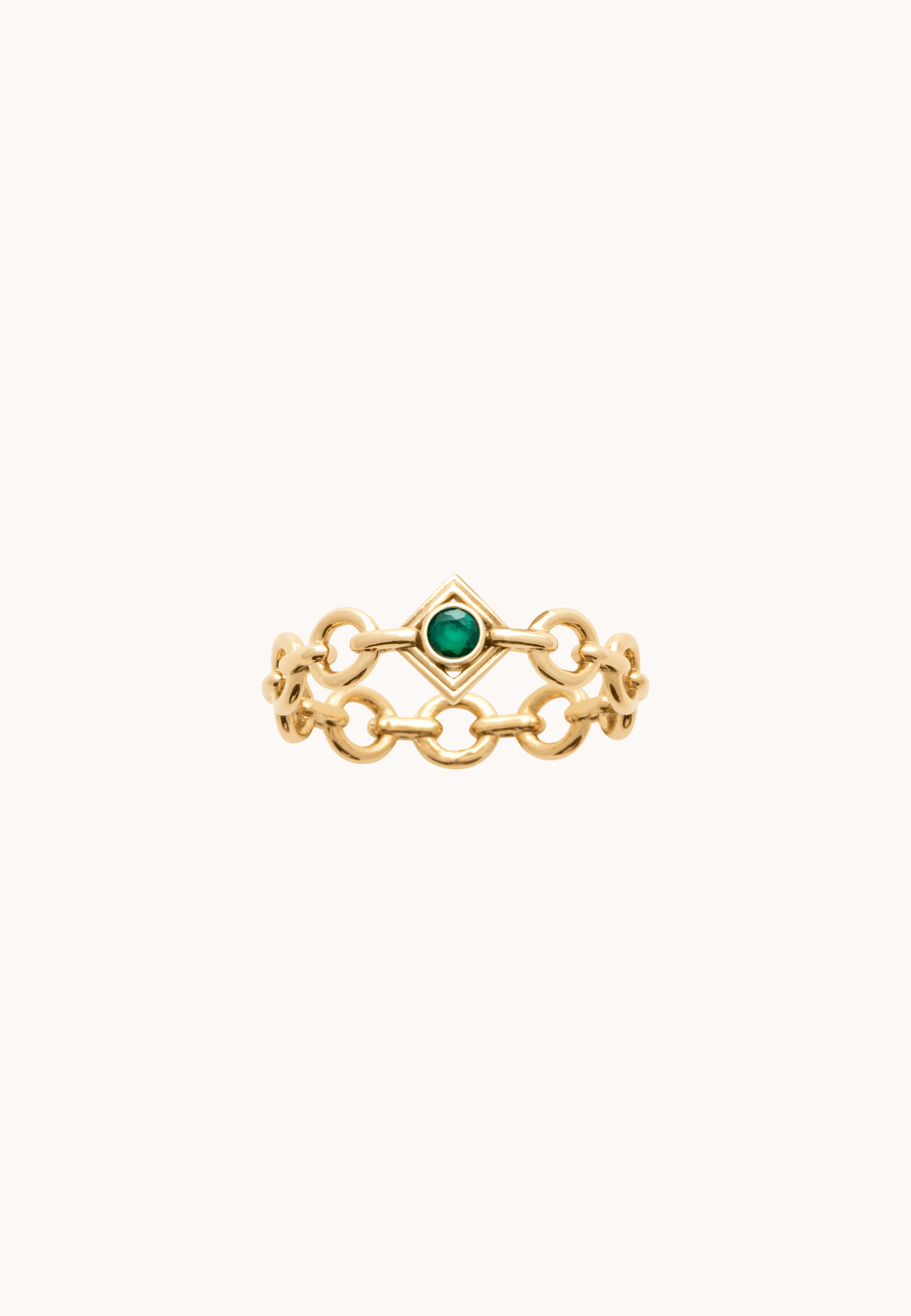 Lavinia ring in 18-carat 3-micron gold-plated brass