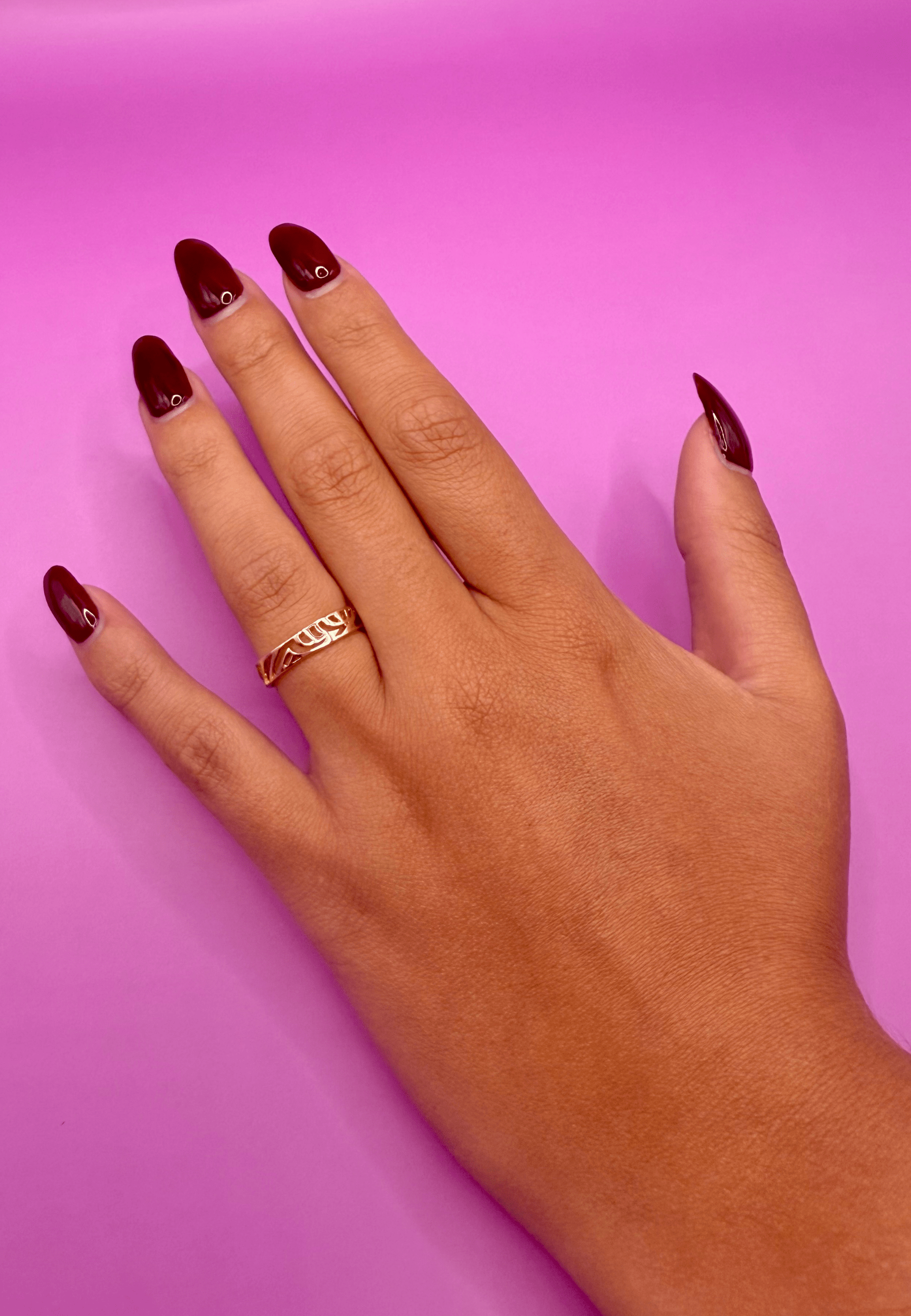 Bague Chloé laiton doré 3 microns 18 carats