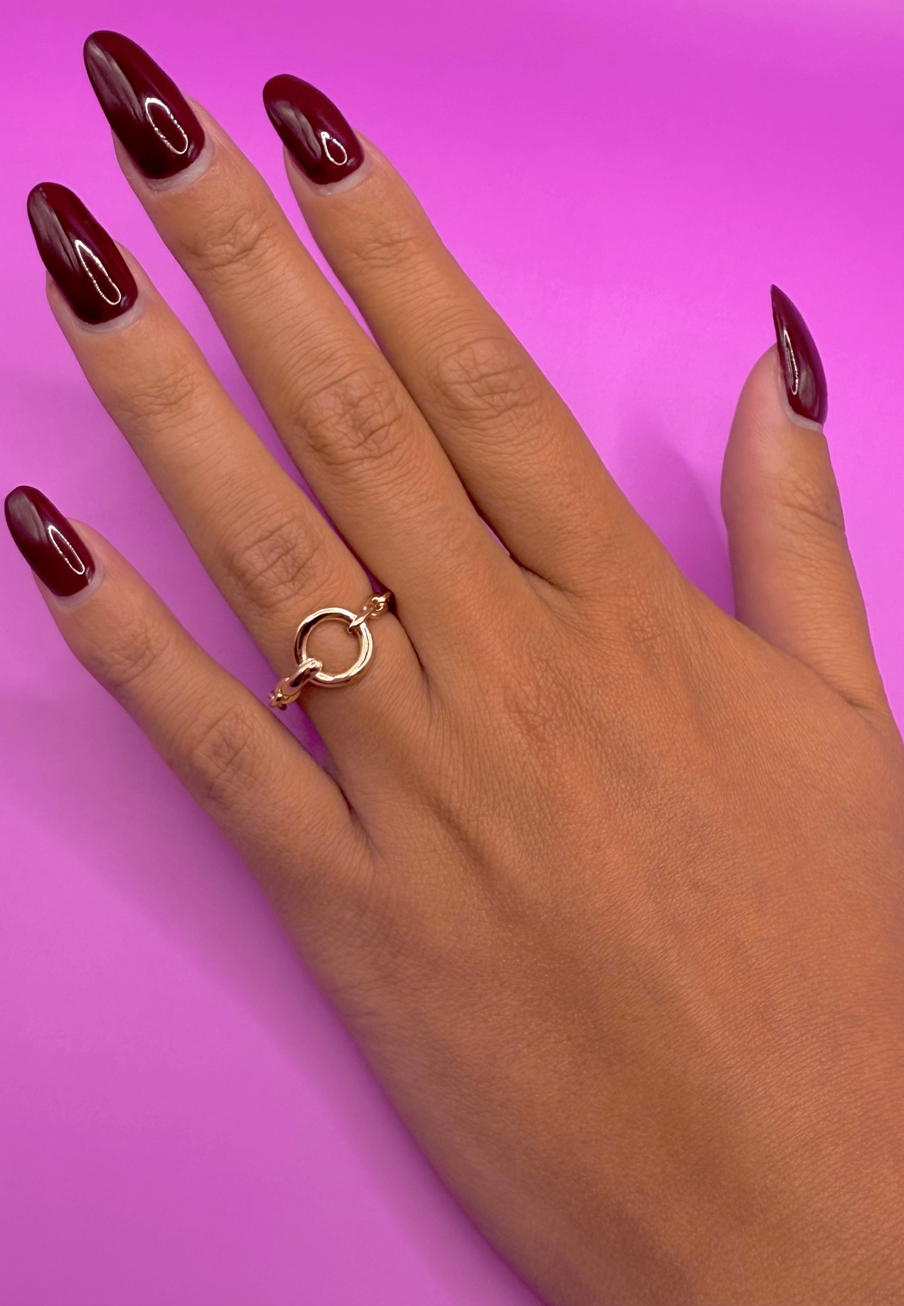 Bague Alaia laiton doré 3 microns 18 carats