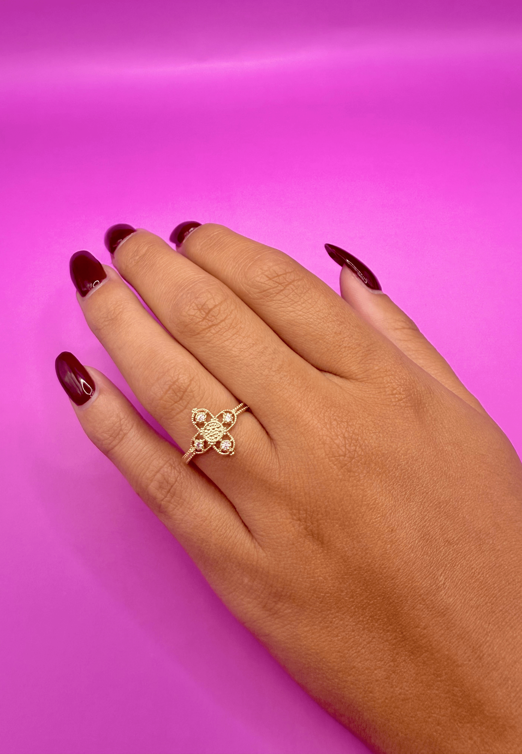 Bague Justine laiton doré 3 microns 18 carats