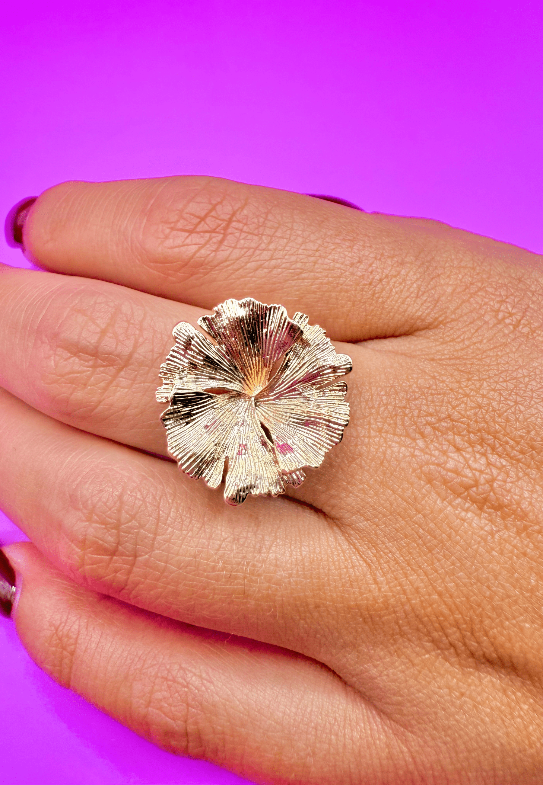 Bague Clarisse laiton doré 3 microns 18 carats