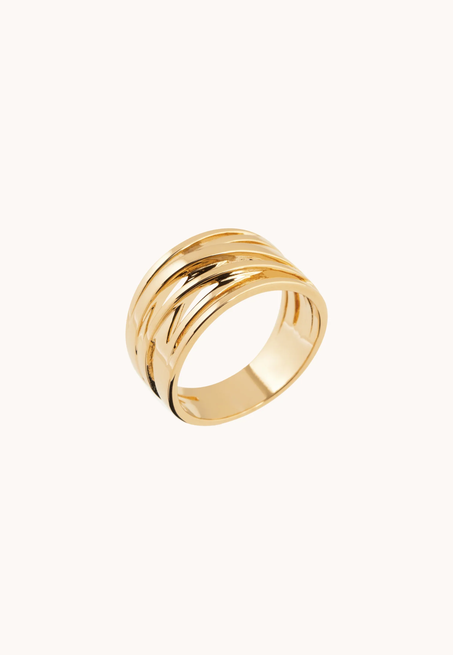 Bague Aaya laiton doré 3 microns 18 carats