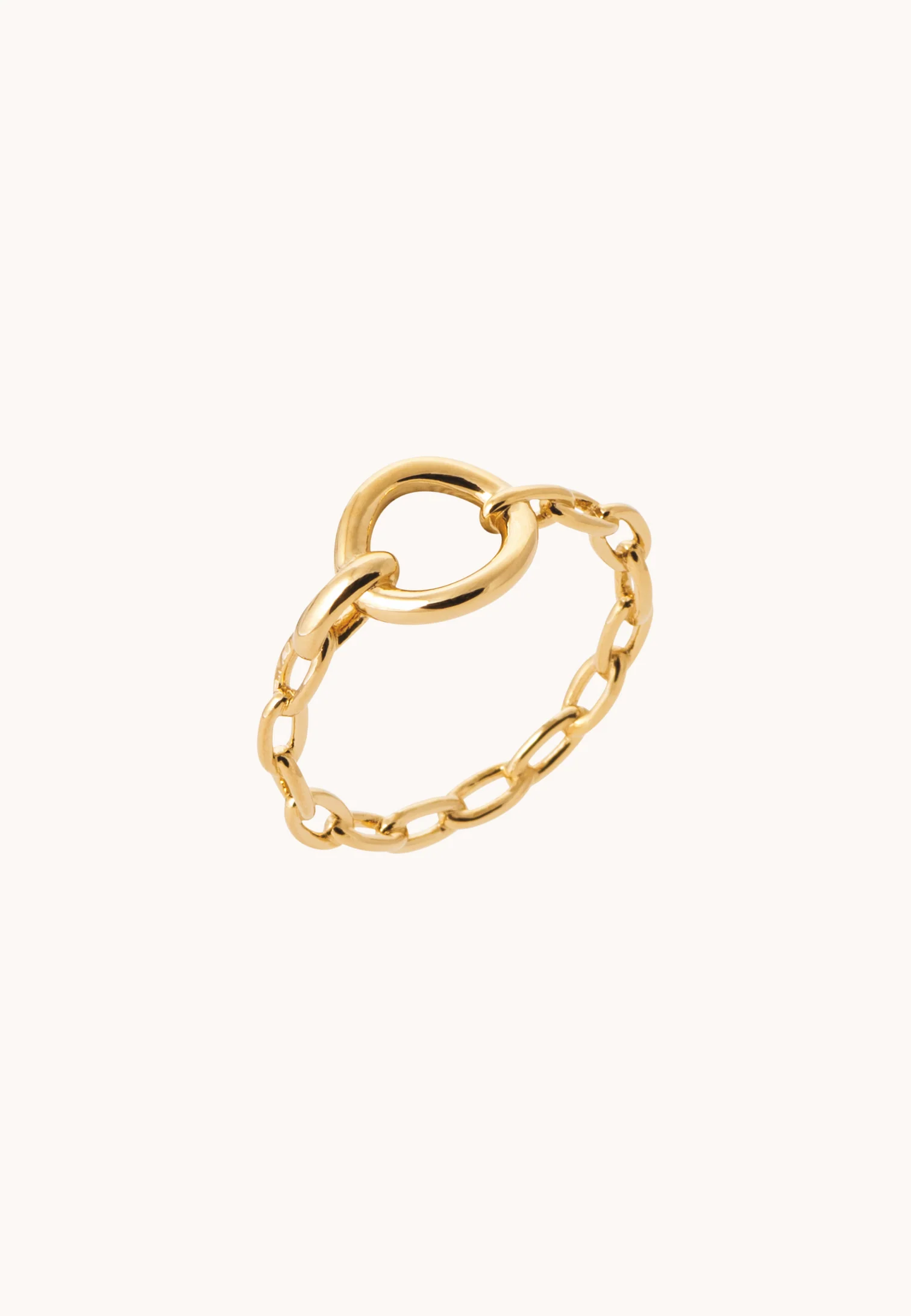 Bague Alaia laiton doré 3 microns 18 carats