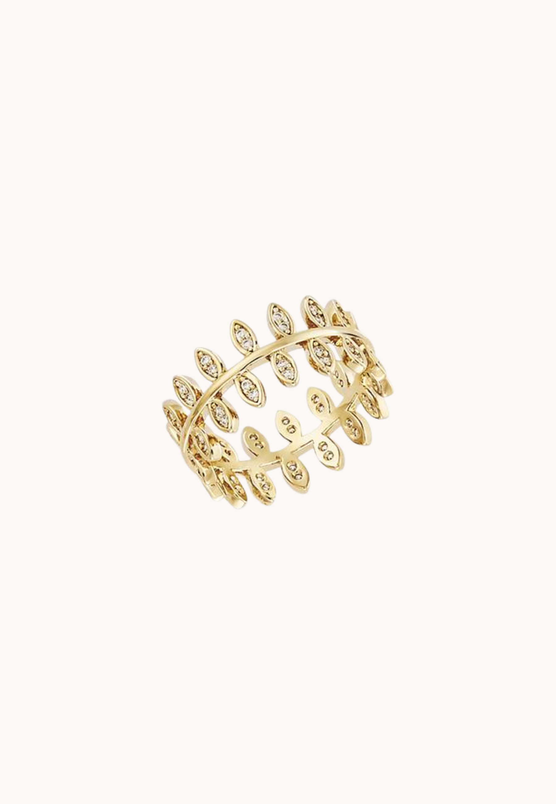 Bague Alice laiton doré 3 microns 18 carats