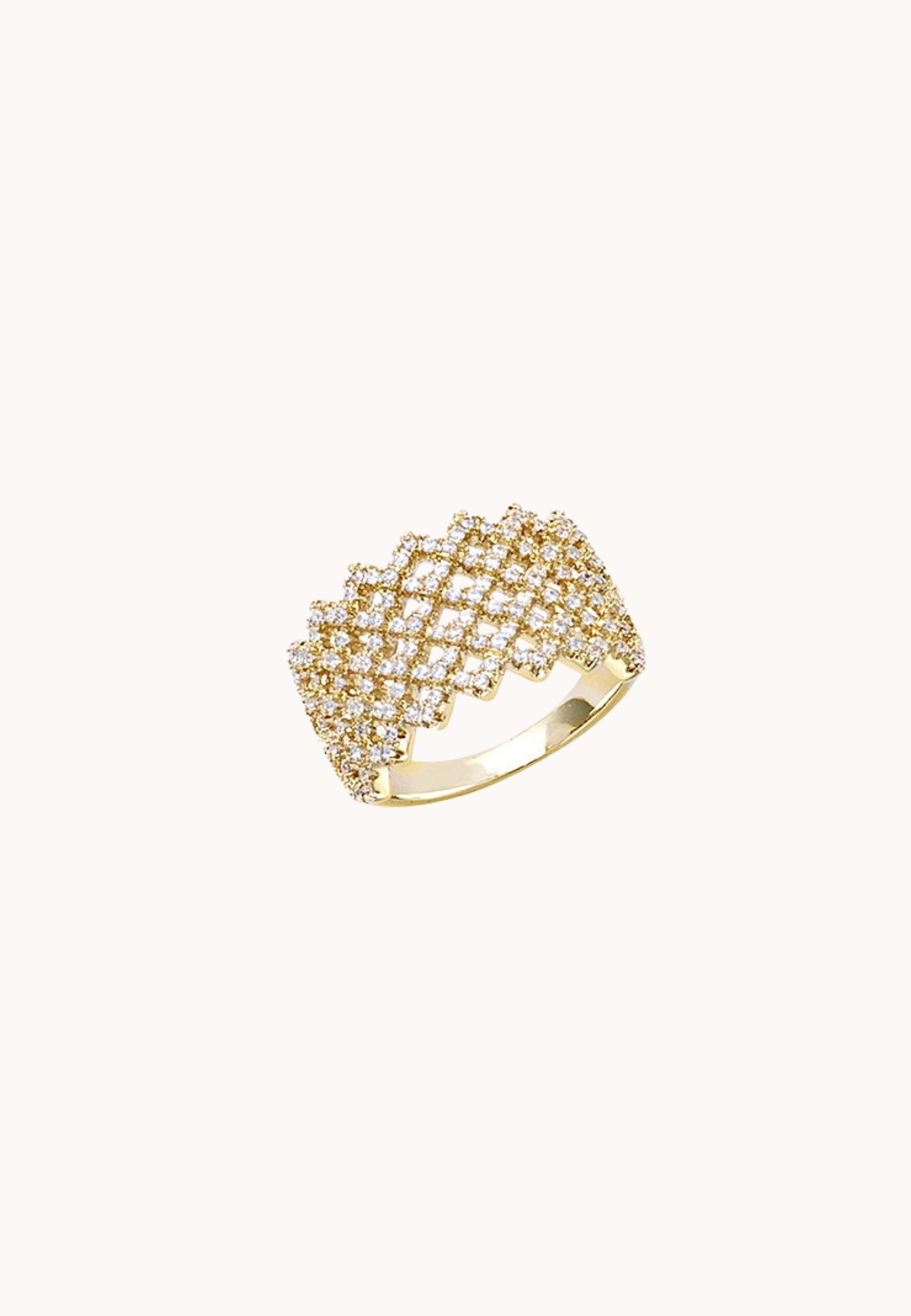Bague Capucine laiton doré 3 microns 18 carats
