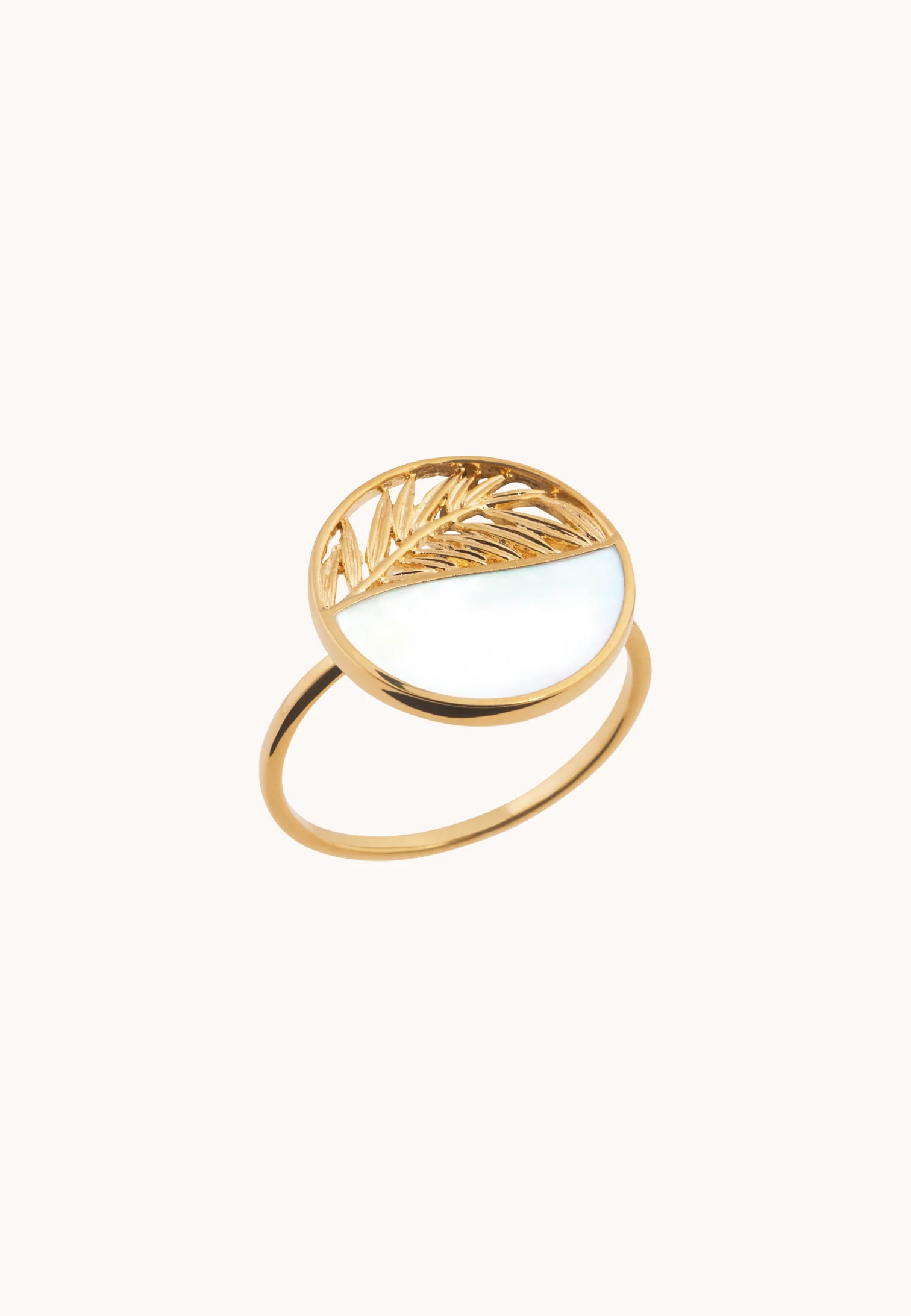 Bague Cleia laiton doré 3 microns 18 carats