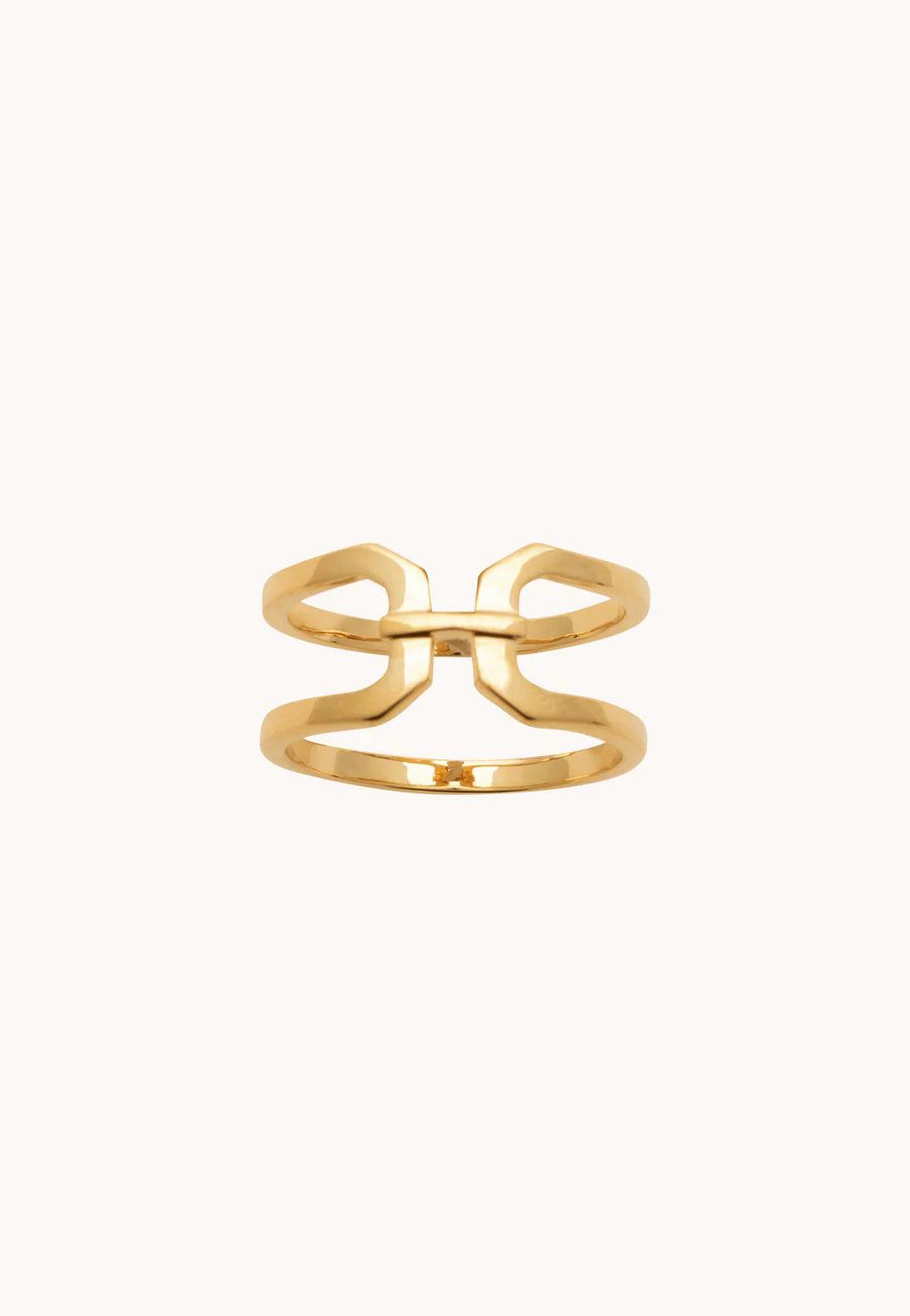 Bague Cora laiton doré 3 microns 18 carats