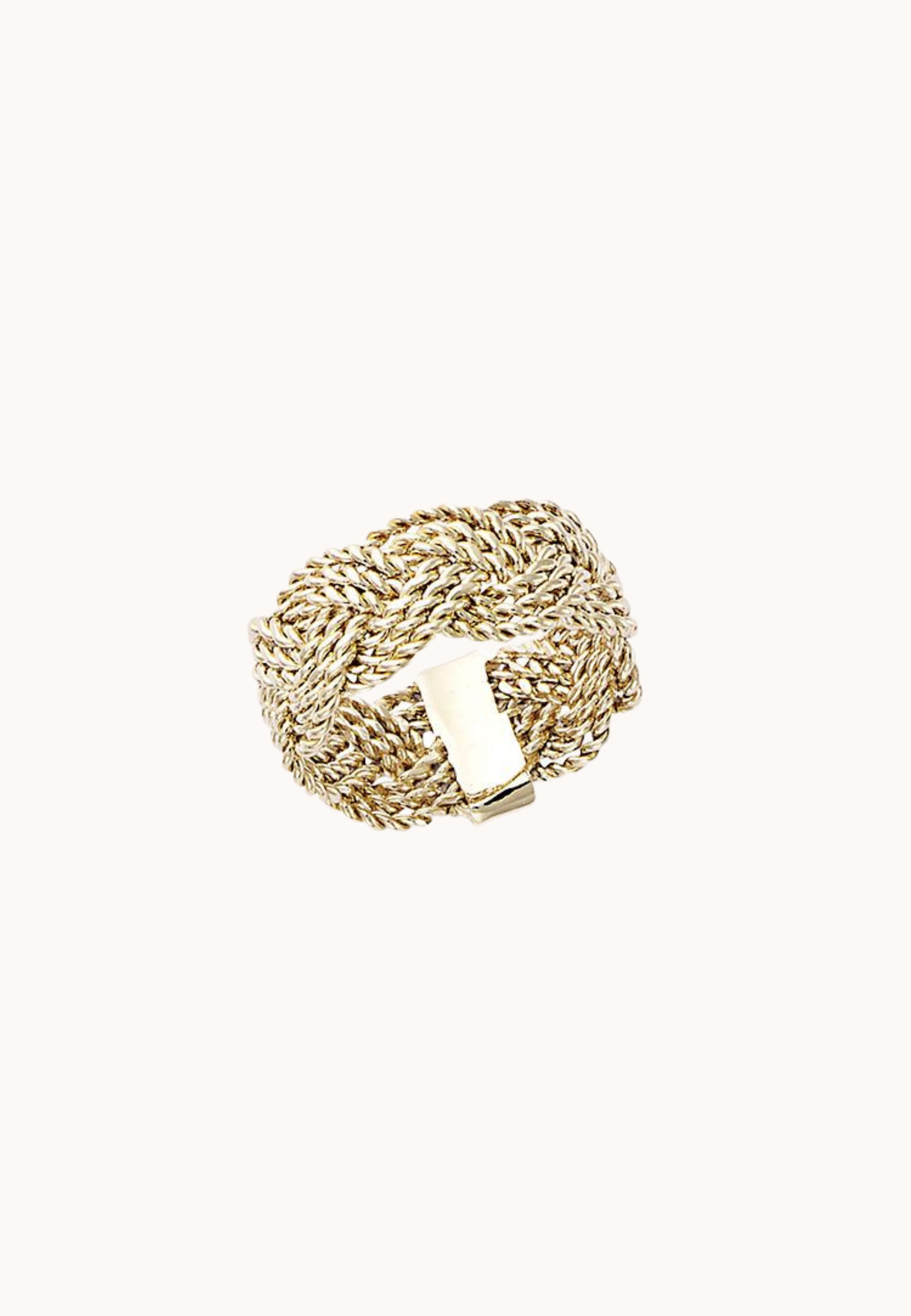 Bague Nathalie laiton doré 3 microns 18 carats