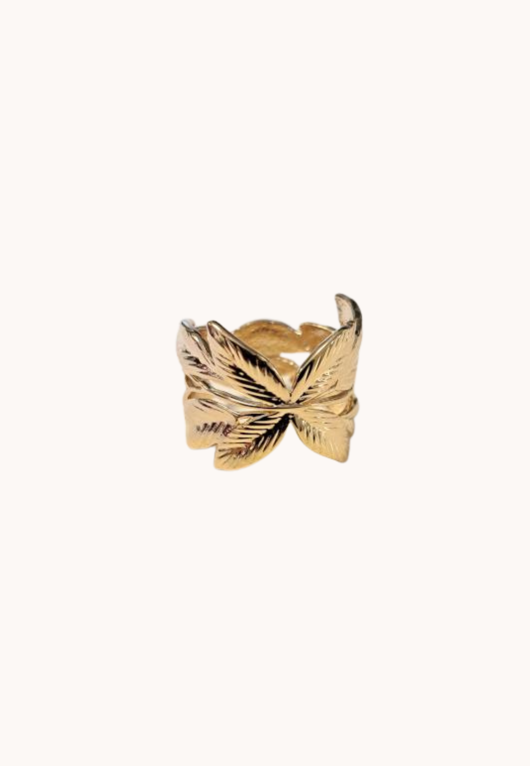 Bague Valentine laiton doré 3 microns 18 carats
