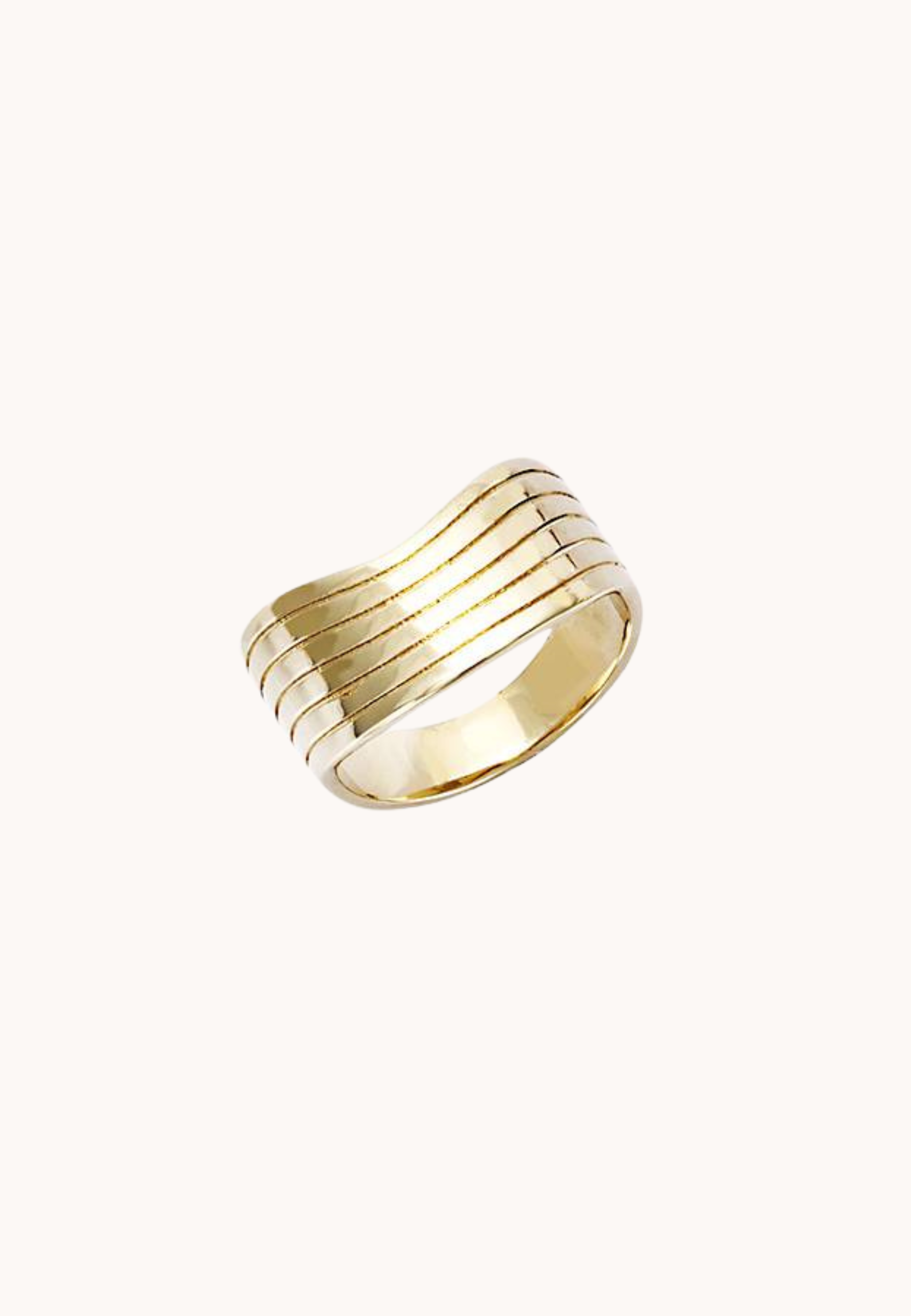 Bague Victoire laiton doré 3 microns 18 carats