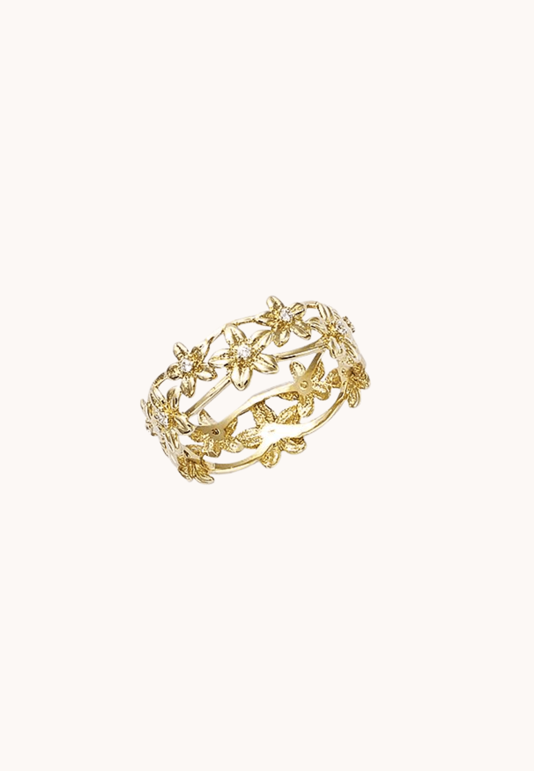 Bague Ariane laiton doré 3 microns 18 carats