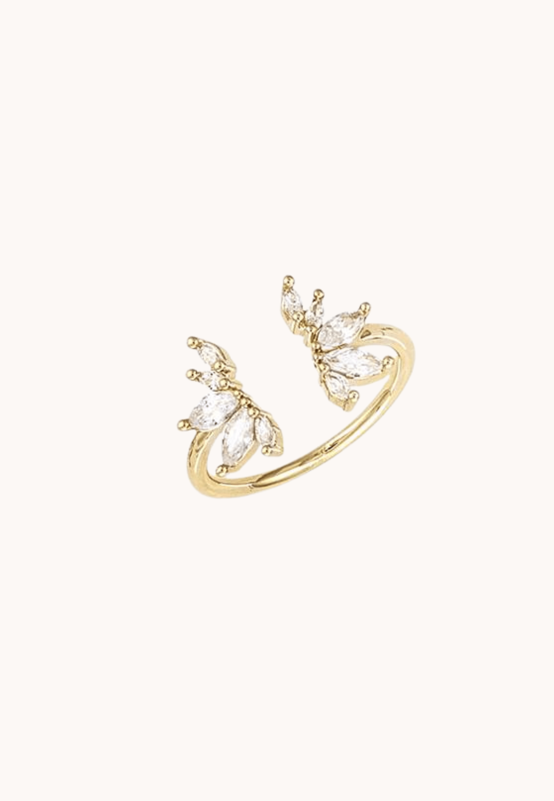 Bague Caroline laiton doré 3 microns 18 carats