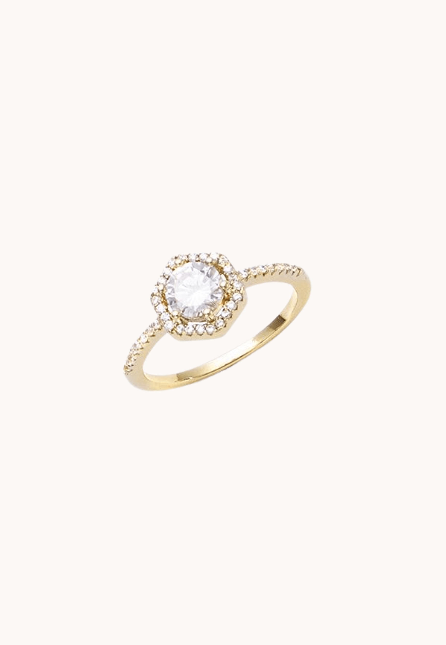 Bague Céleste laiton doré 3 microns 18 carats