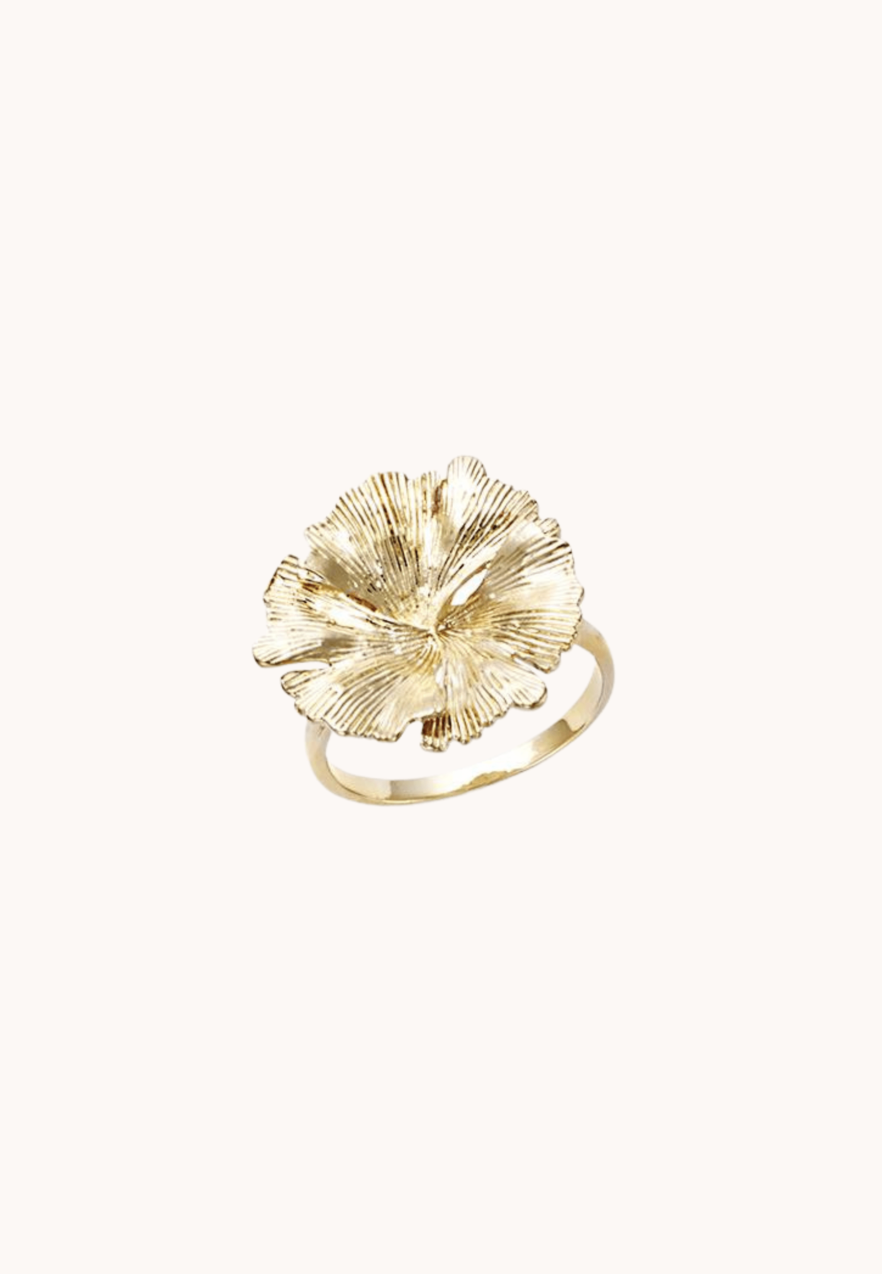 Bague Clarisse laiton doré 3 microns 18 carats
