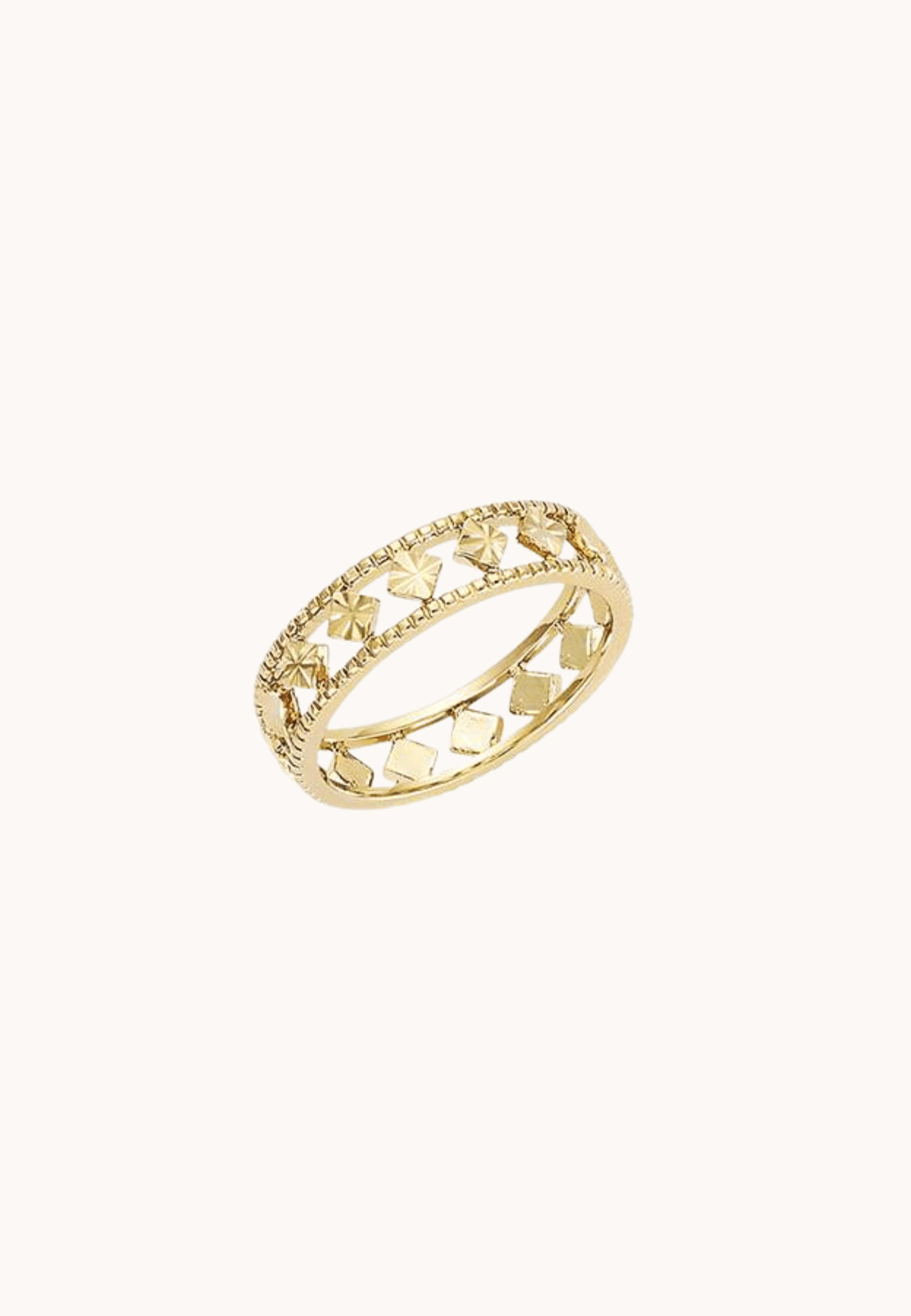 Bague Karine laiton doré 3 microns 18 carats