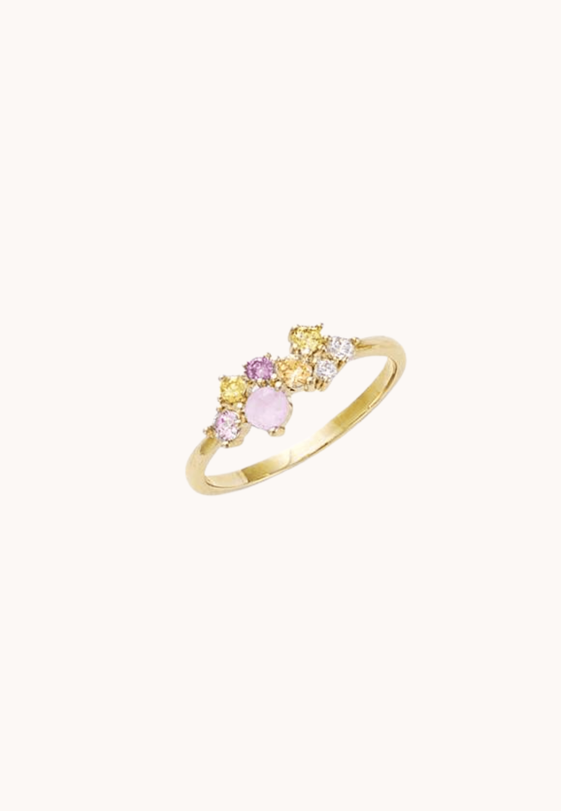 Bague Kenza laiton doré 3 microns 18 carats