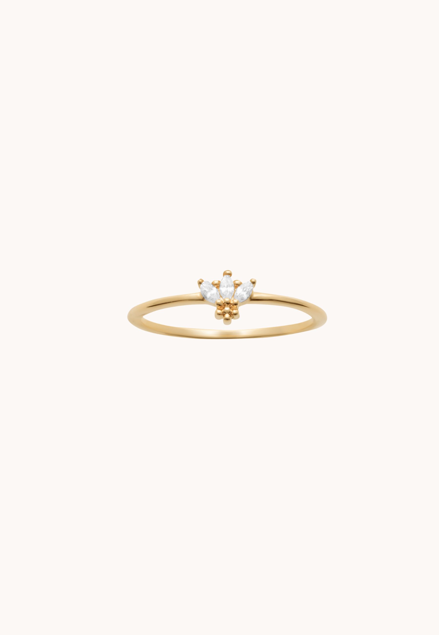 Bague Sofia laiton doré 3 microns 18 carats