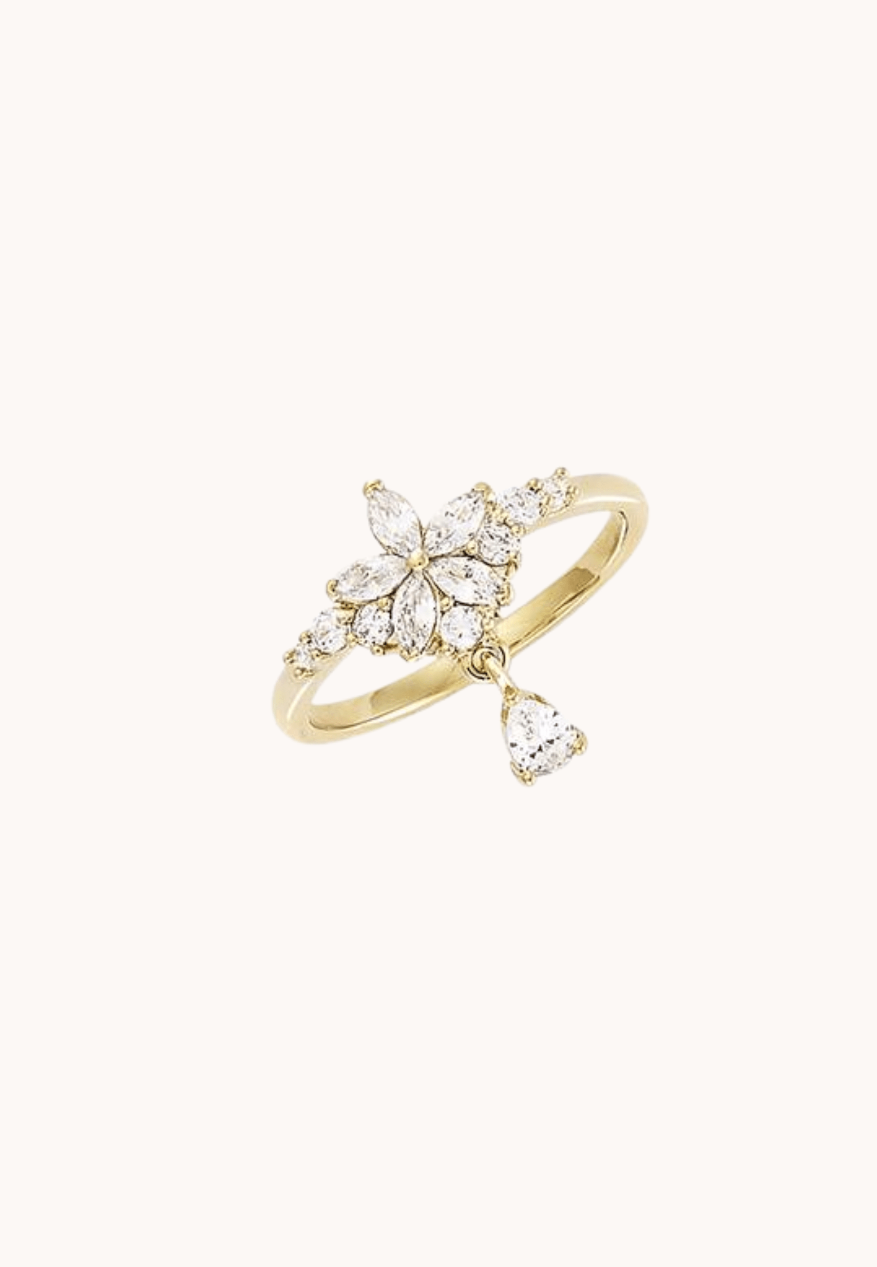 Bague Lucie laiton doré 3 microns 18 carats