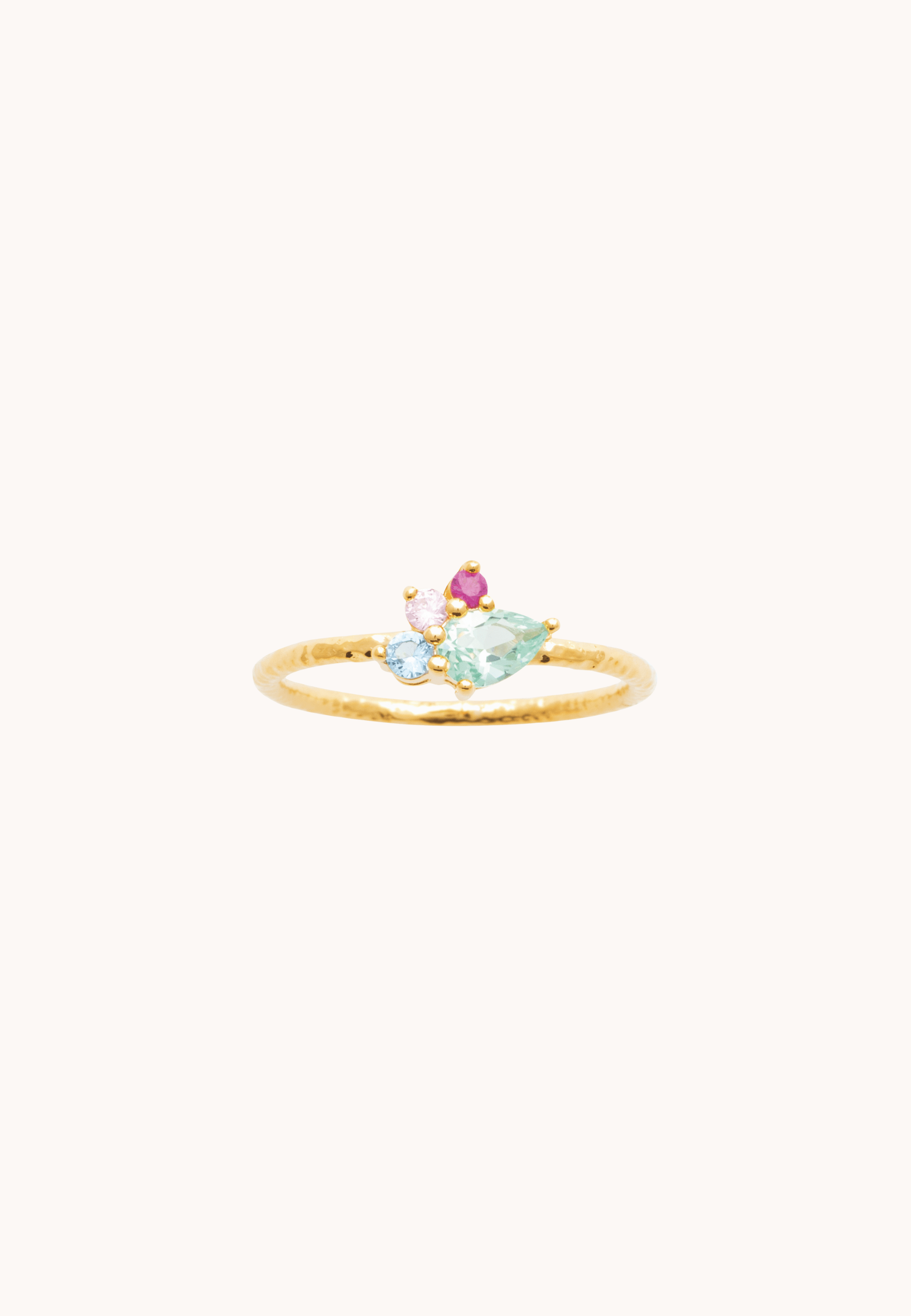 Bague Mounia laiton doré 3 microns 18 carats