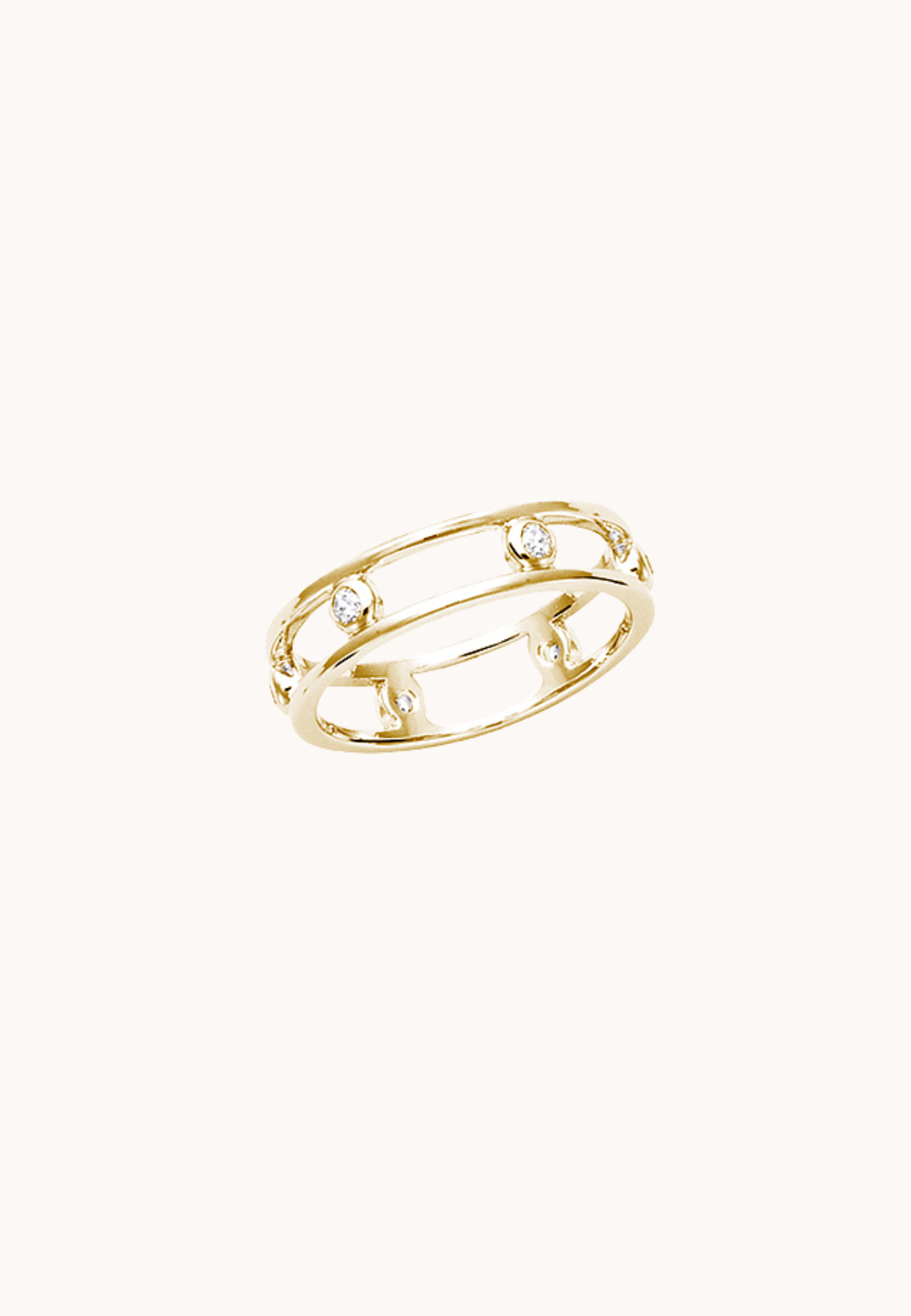 Bague Ninon laiton doré 3 microns 18 carats