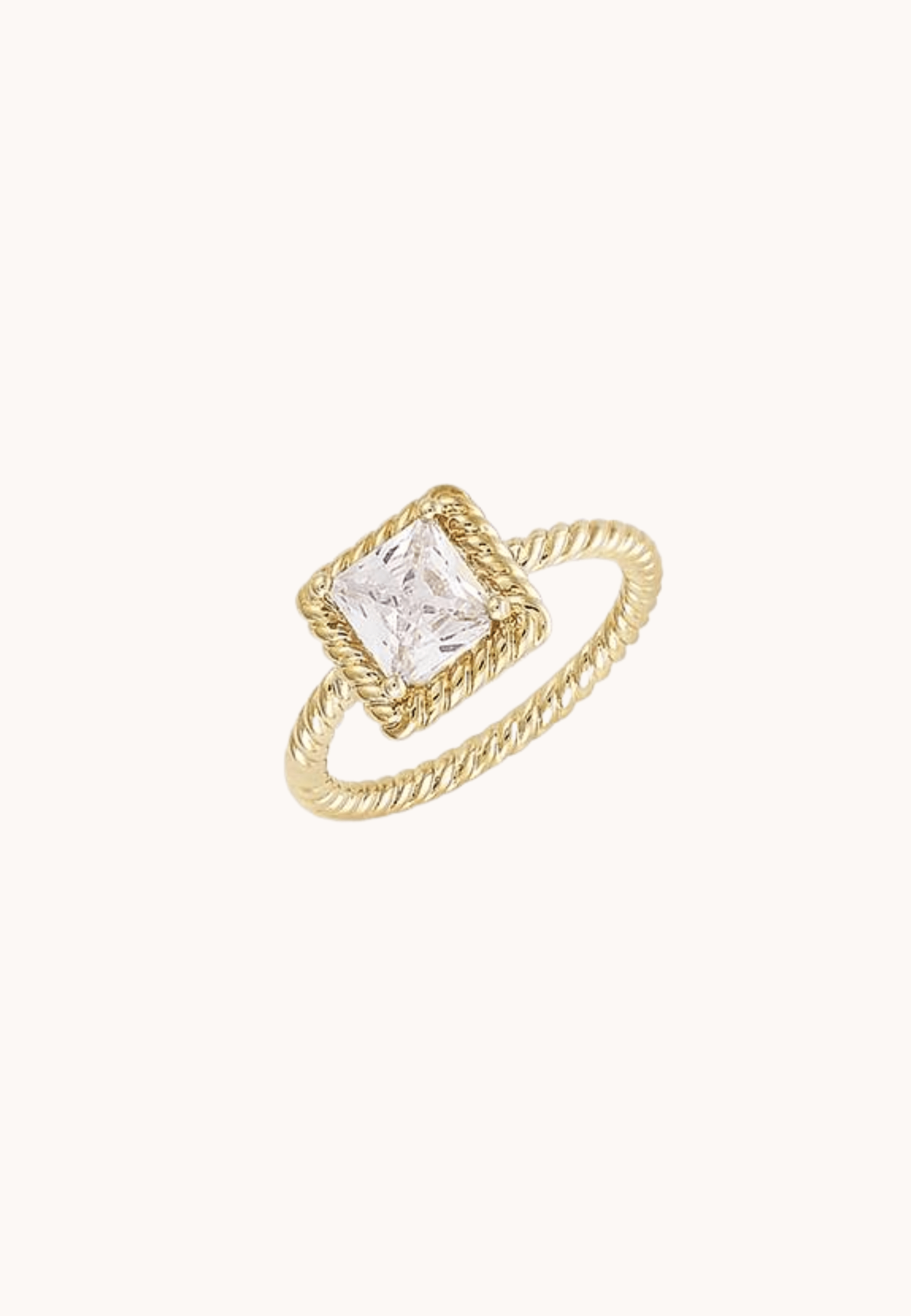 Bague Salomé laiton doré 3 microns 18 carats
