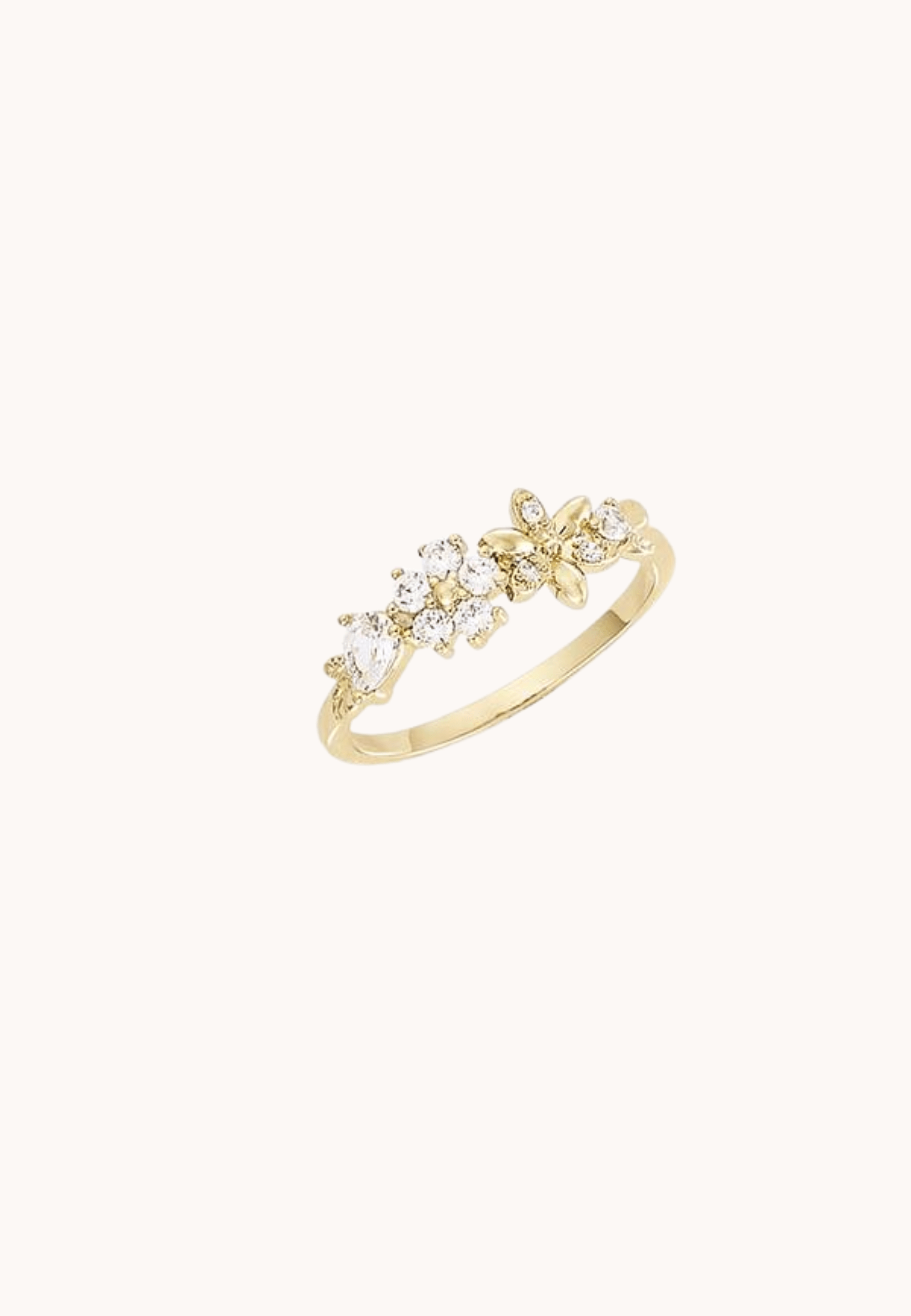 Bague Stéphanie laiton doré 3 microns 18 carats