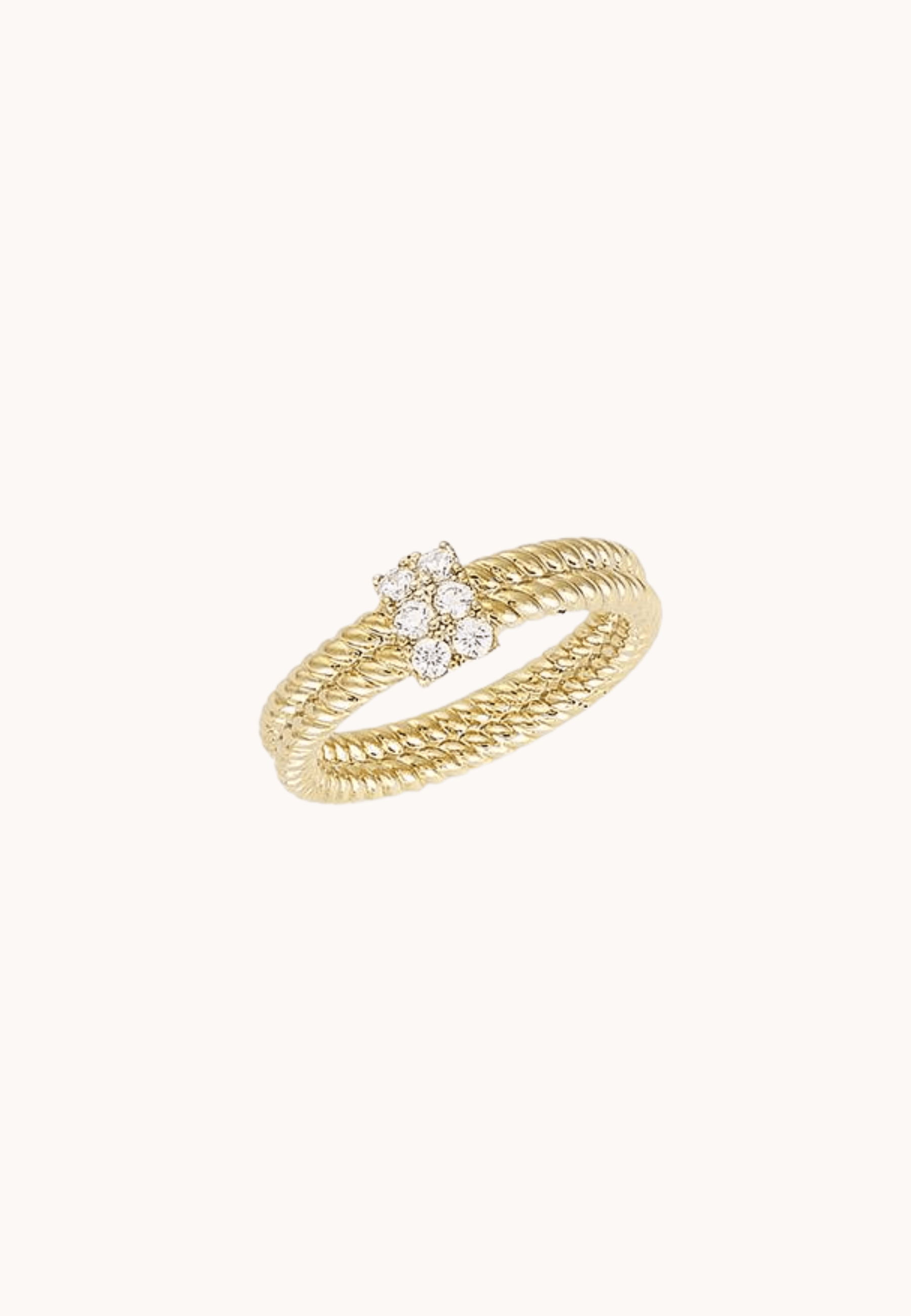 Bague Sylvie laiton doré 3 microns 18 carats