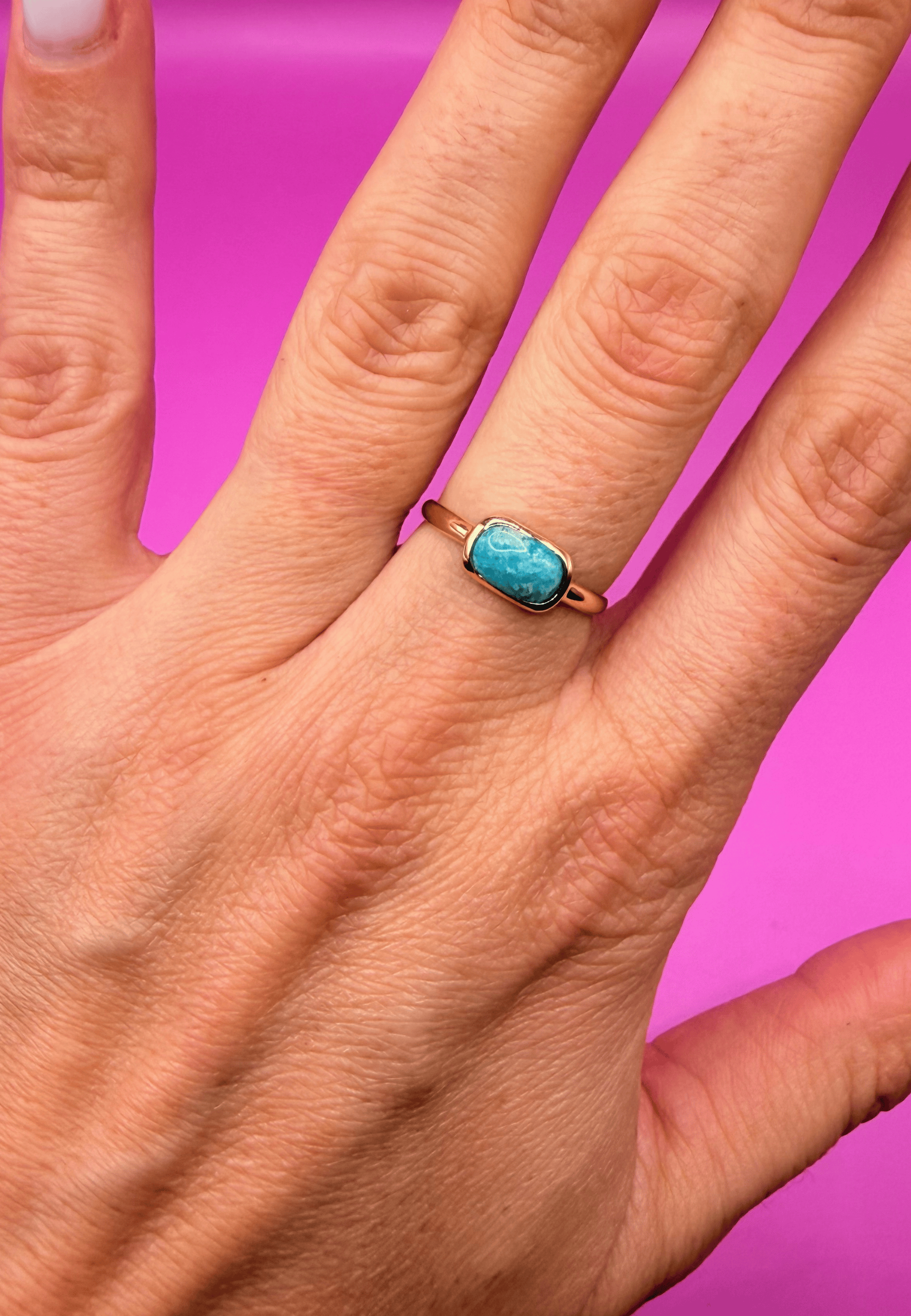 Nova ring in 18-carat 3-micron gold-plated brass