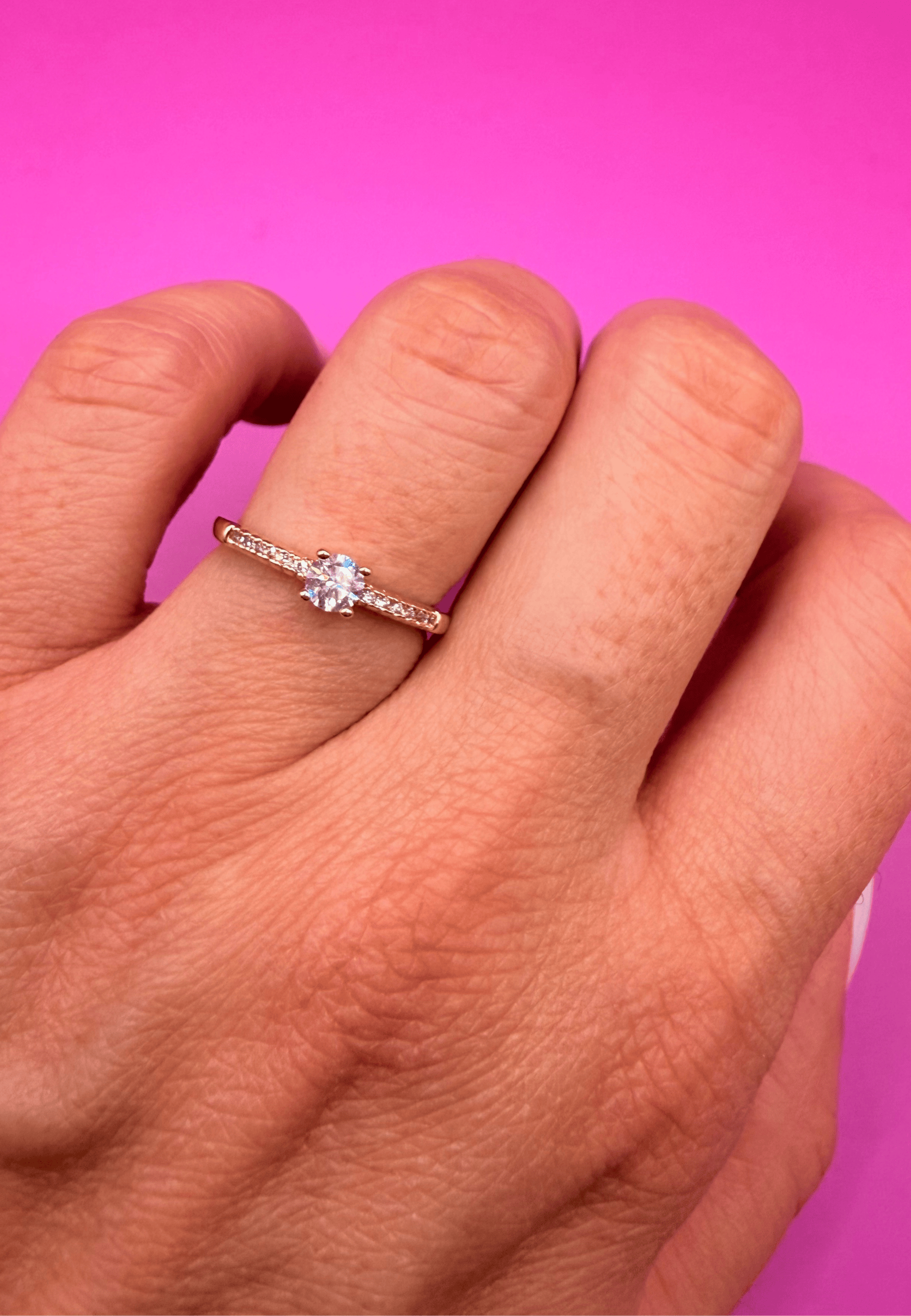 Morgane ring in 18-carat 3-micron gold-plated brass