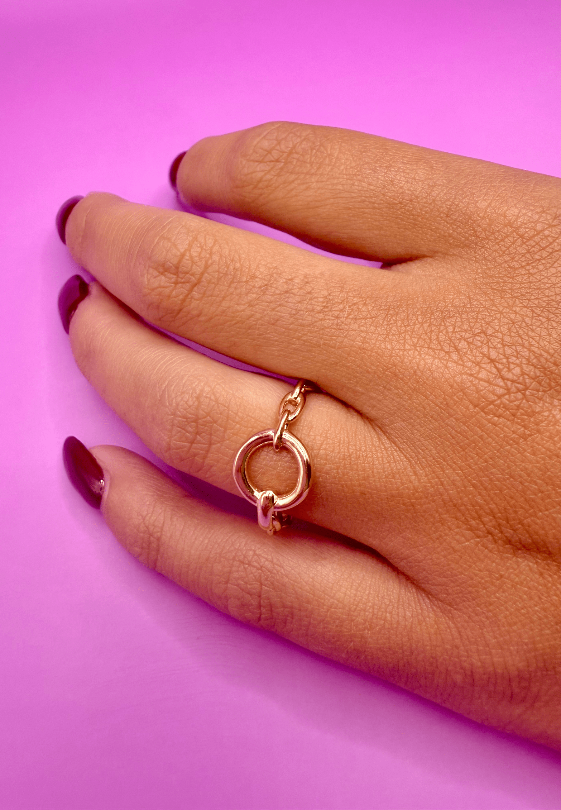 Bague Alaia laiton doré 3 microns 18 carats