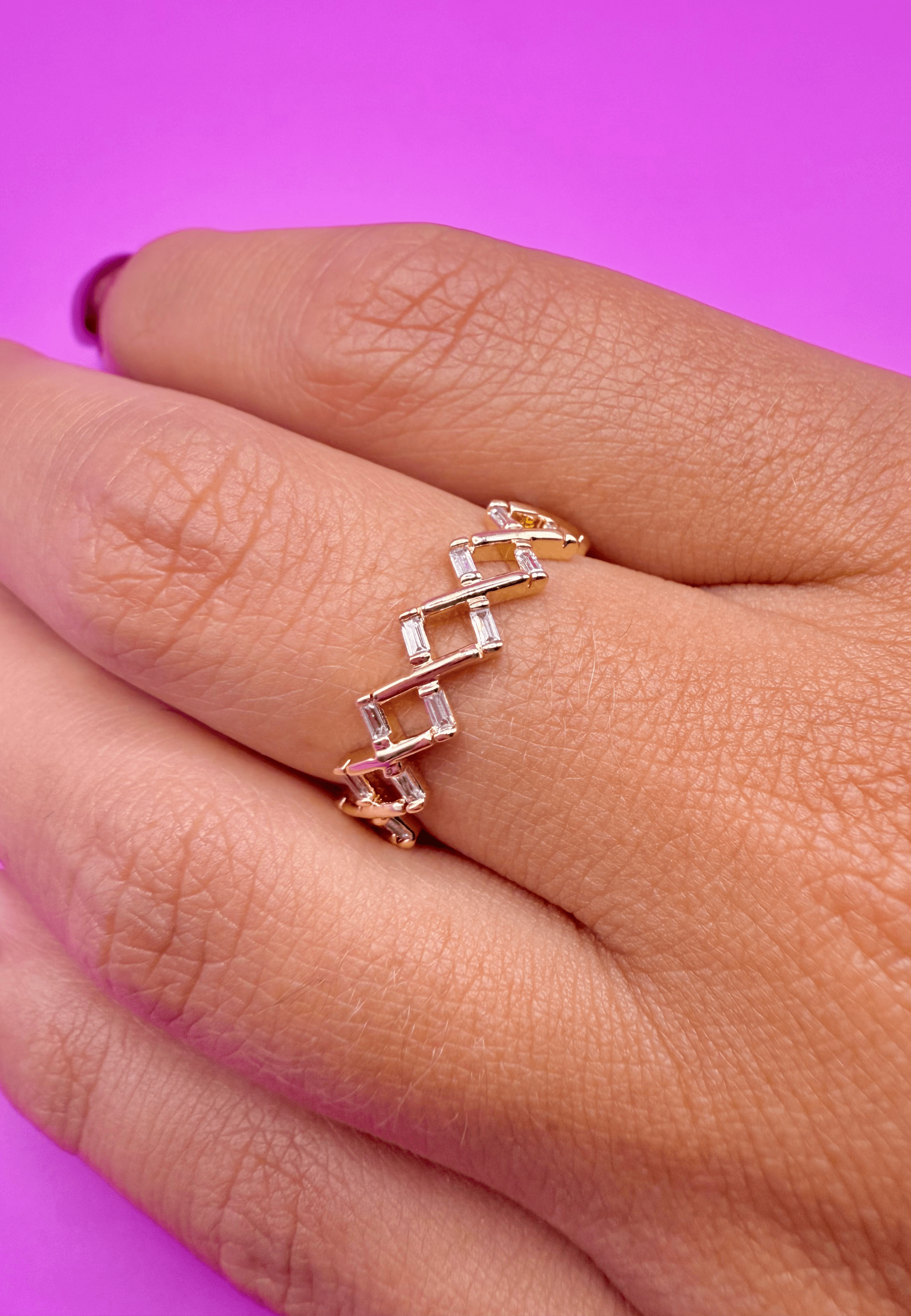 Bague Marguerite laiton doré 3 microns 18 carats