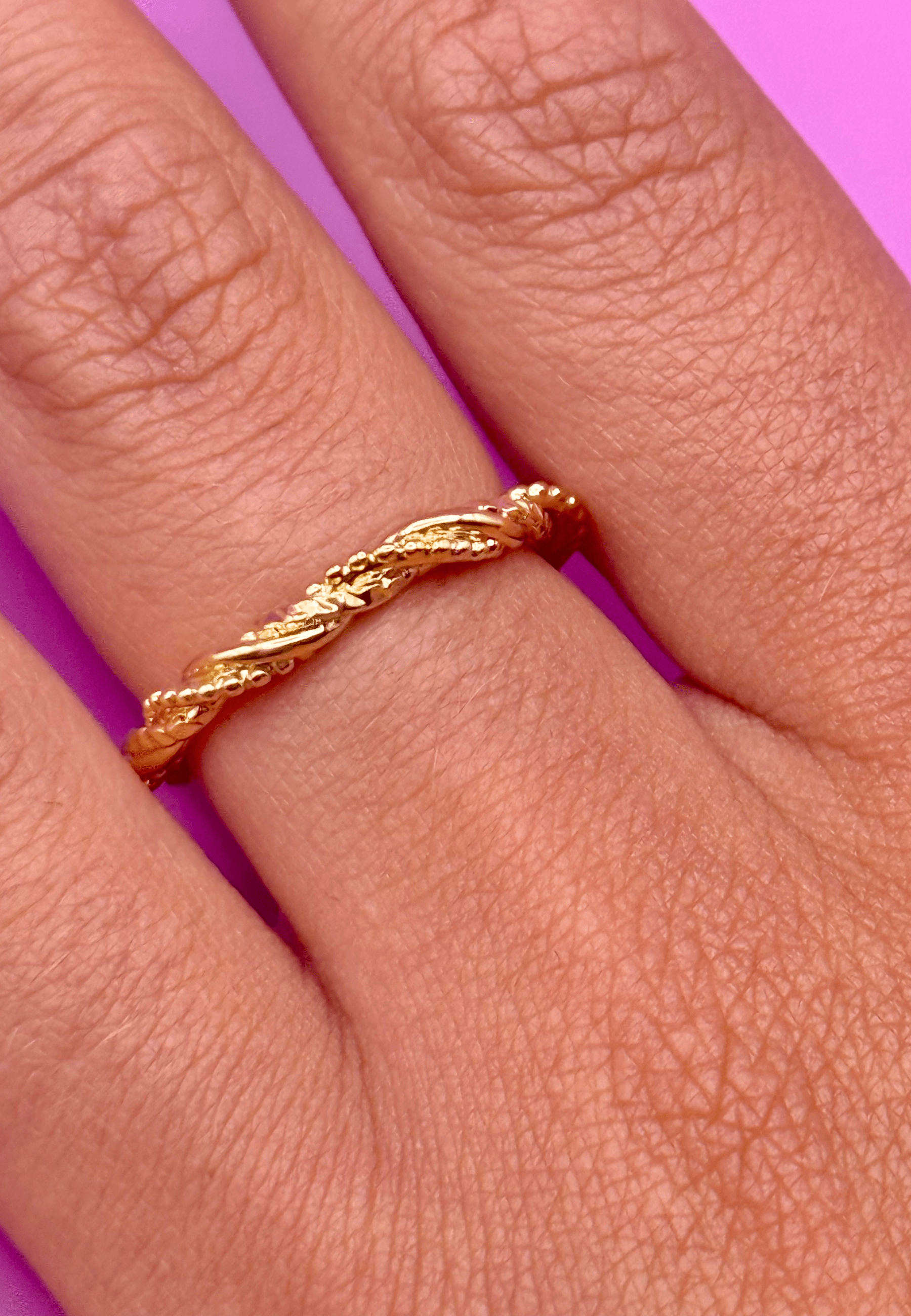 Bague Lya laiton doré 3 microns 18 carats