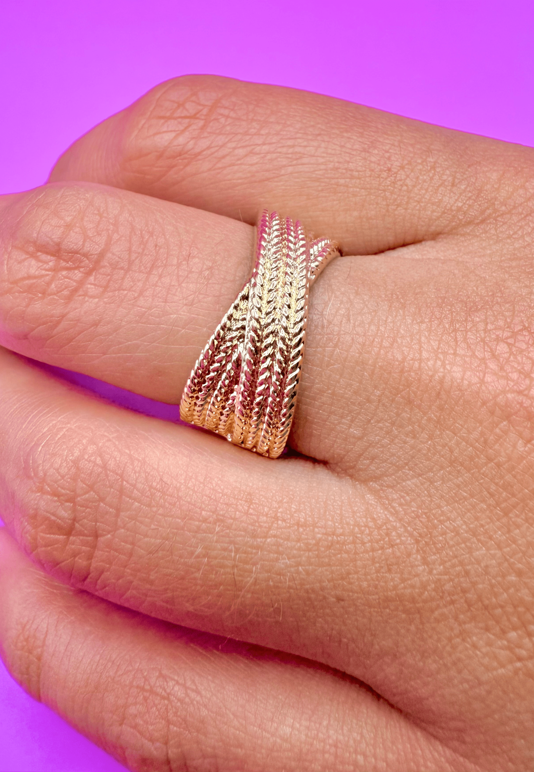 Bague Cindy laiton doré 3 microns 18 carats