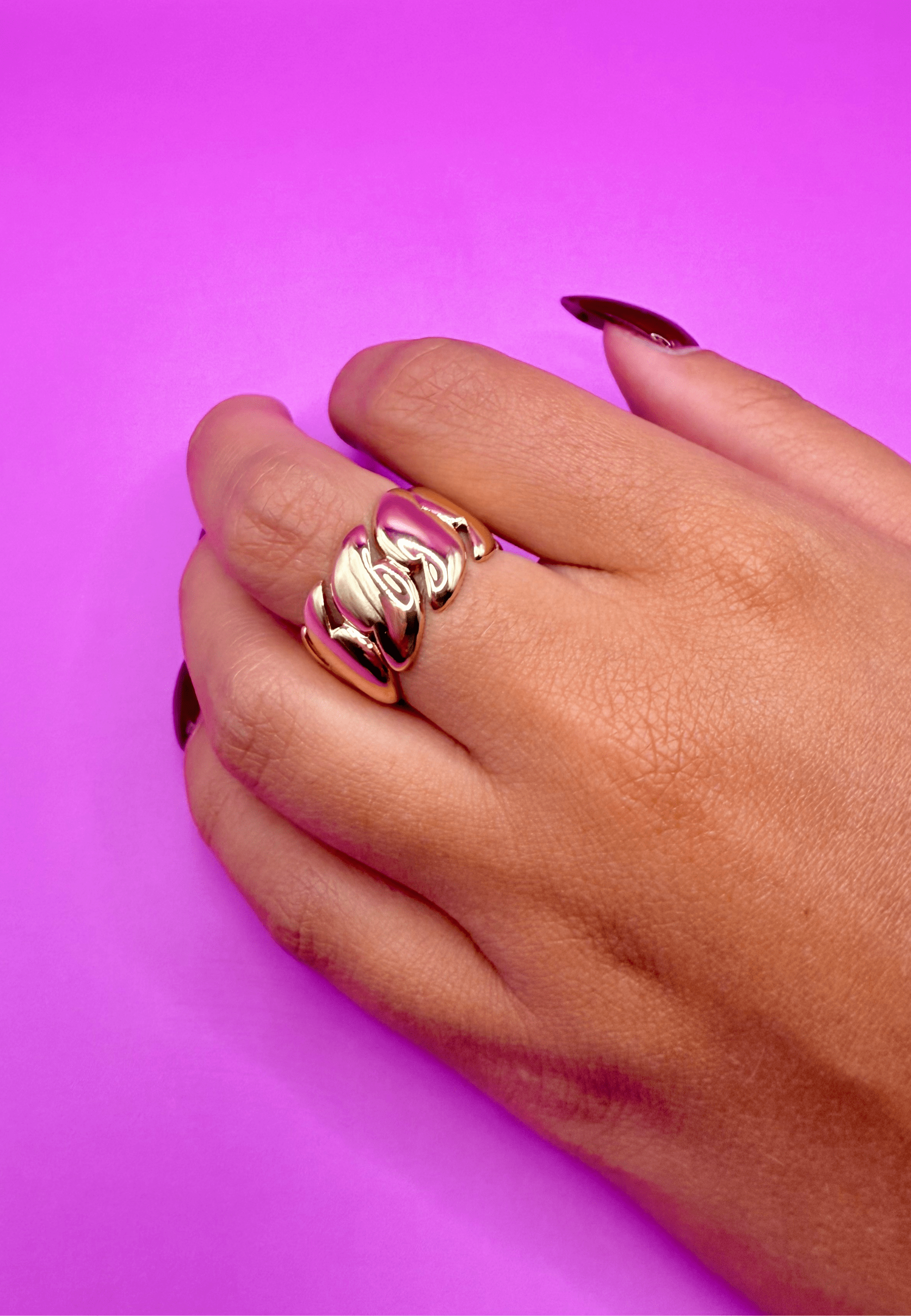 Bague Romy laiton doré 3 microns 18 carats