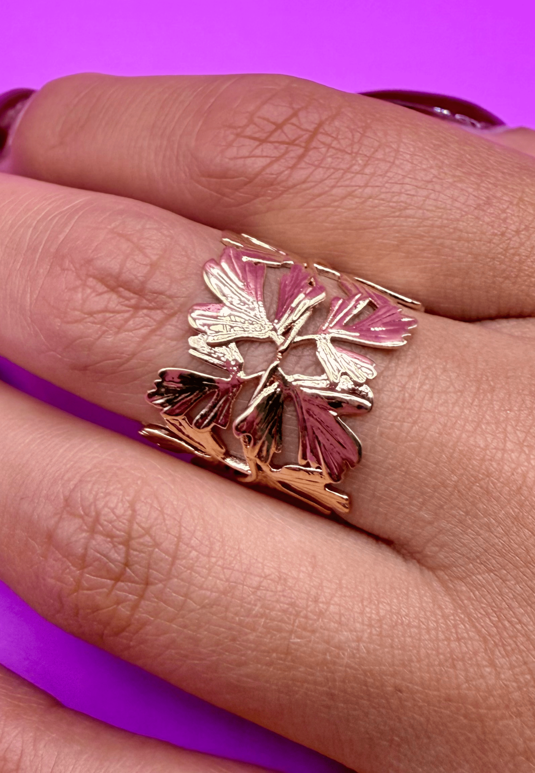 Bague Héloise laiton doré 3 microns 18 carats
