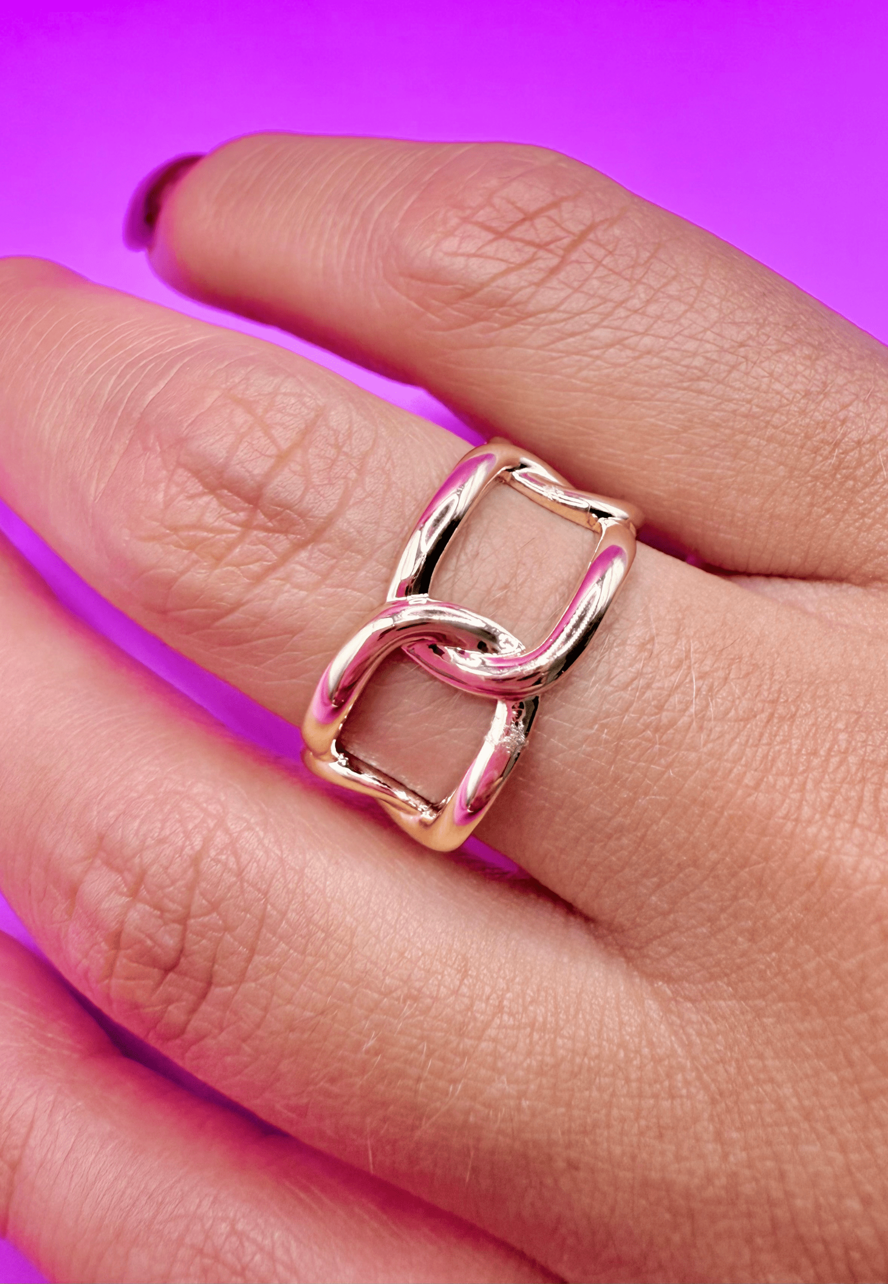 Bague Adèle laiton doré 3 microns 18 carats