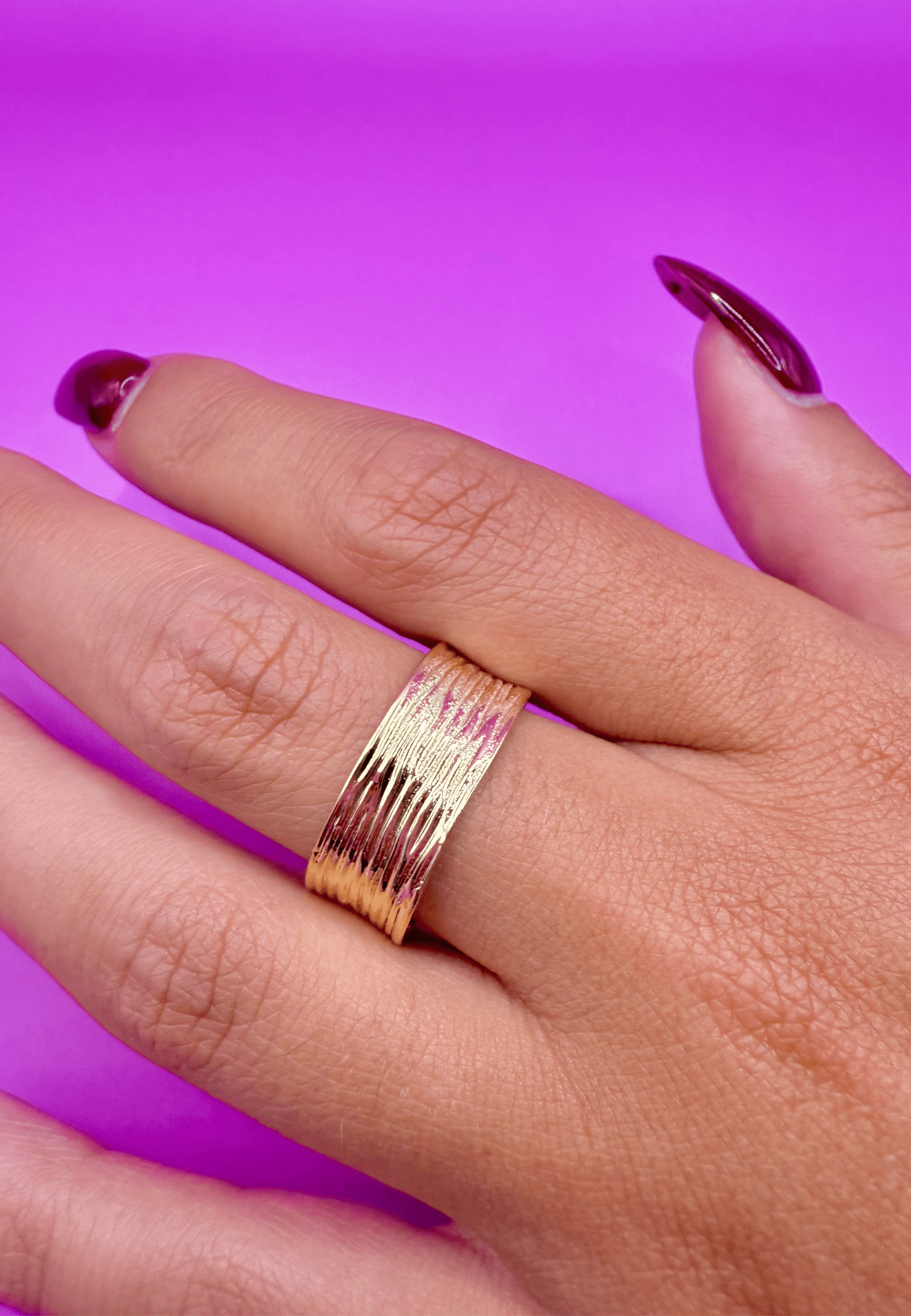 Bague Jeanne laiton doré 3 microns 18 carats