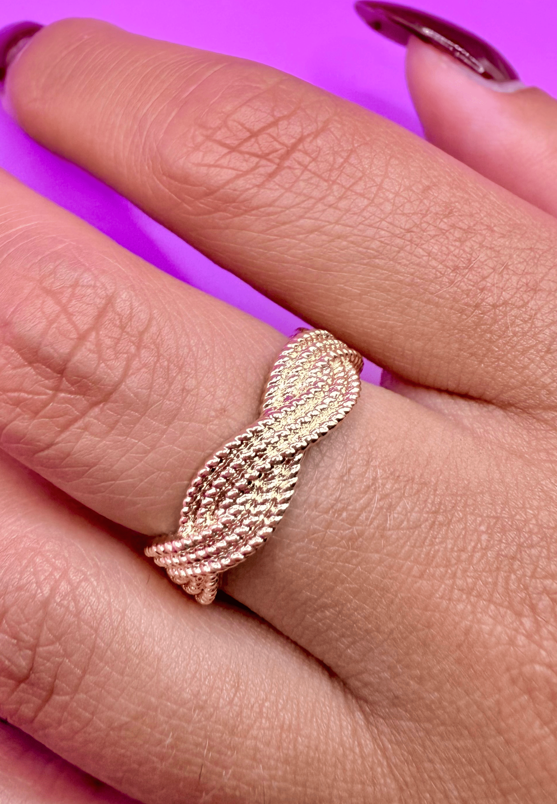 Bague Louise laiton doré 3 microns 18 carats
