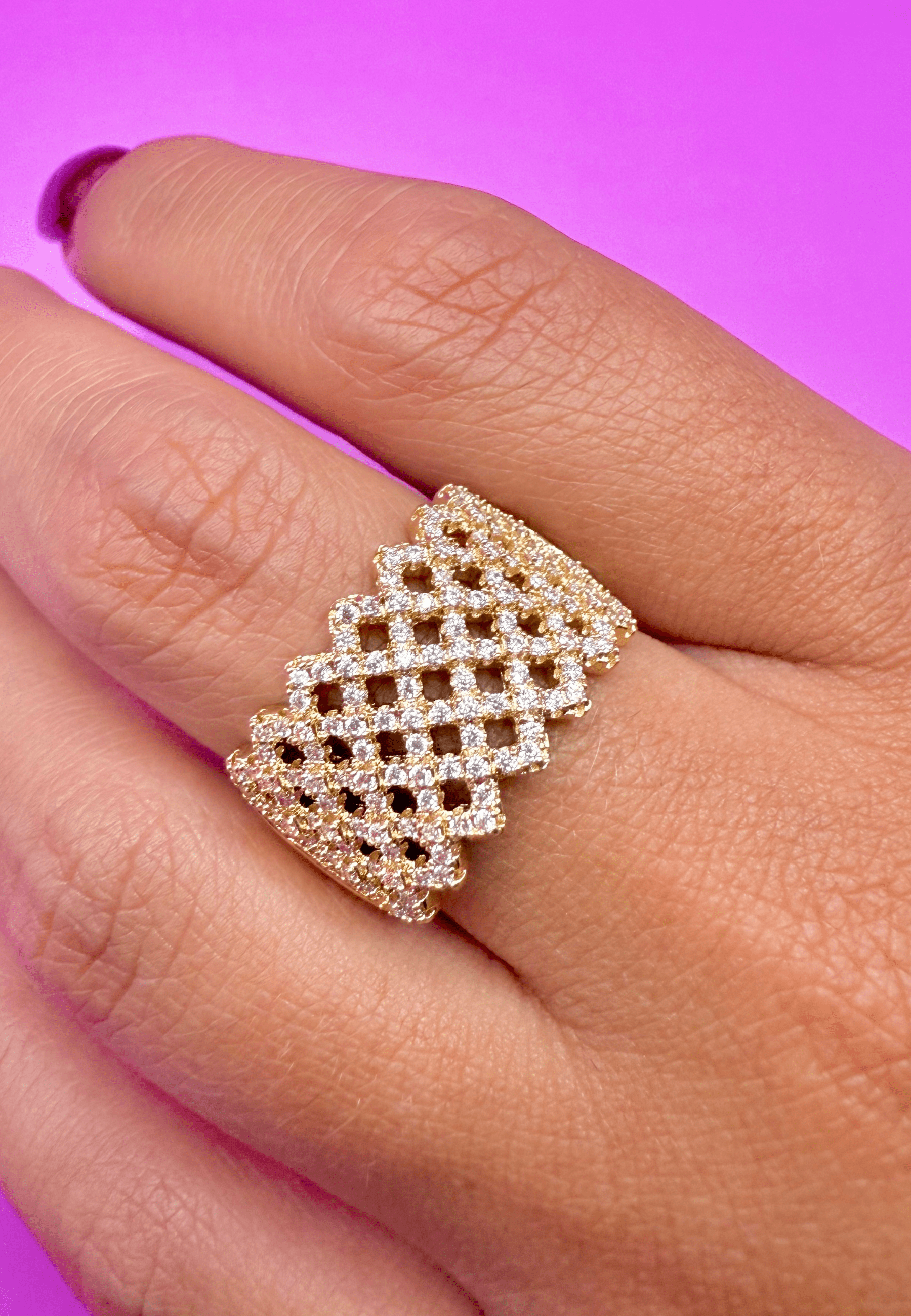 Bague Capucine laiton doré 3 microns 18 carats