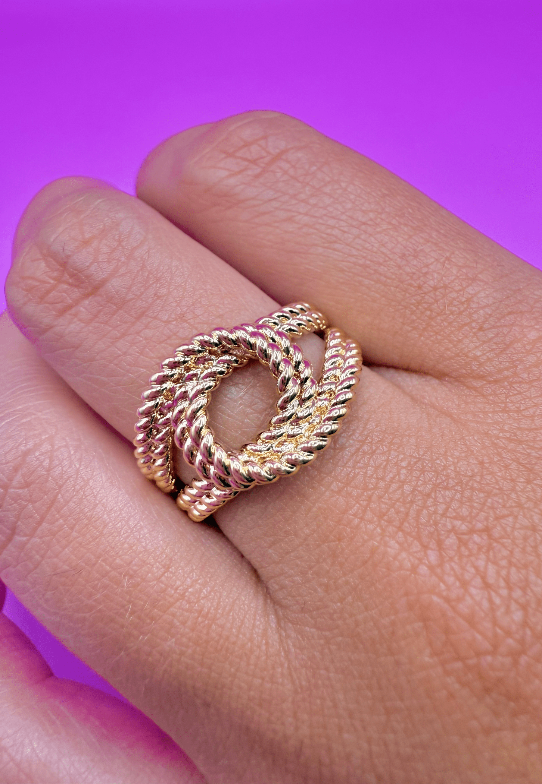 Bague Fanny laiton doré 3 microns 18 carats