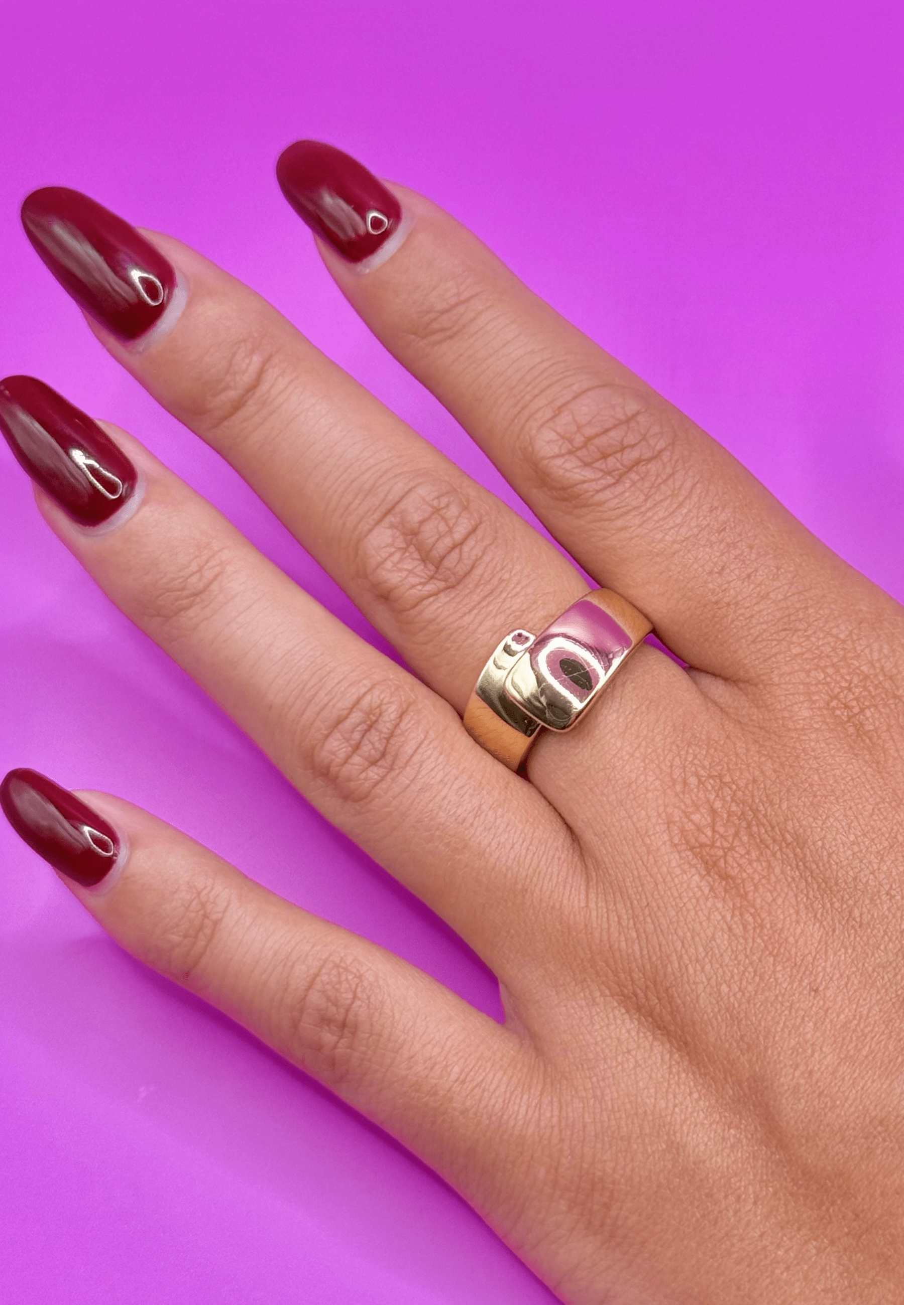 Bague Noélie laiton doré 3 microns 18 carats